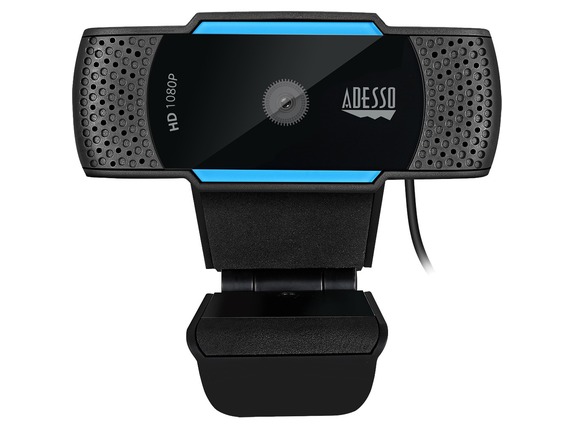 Image for Adesso CyberTrack H5 1080P Webcam - 2.1 Megapixel - 30 fps - USB 2.0 - Auto Focus - Built-In MIC - Tripod Mount - Privacy Shutte from HP2BFED