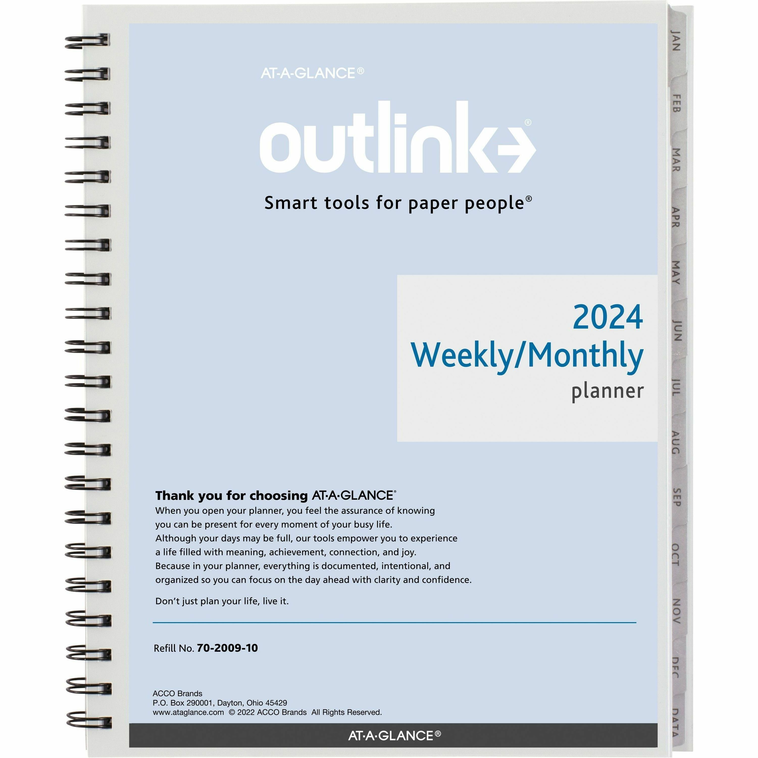 AtAGlance Outlink Weekly Planner Refill Butler's Office Equipment
