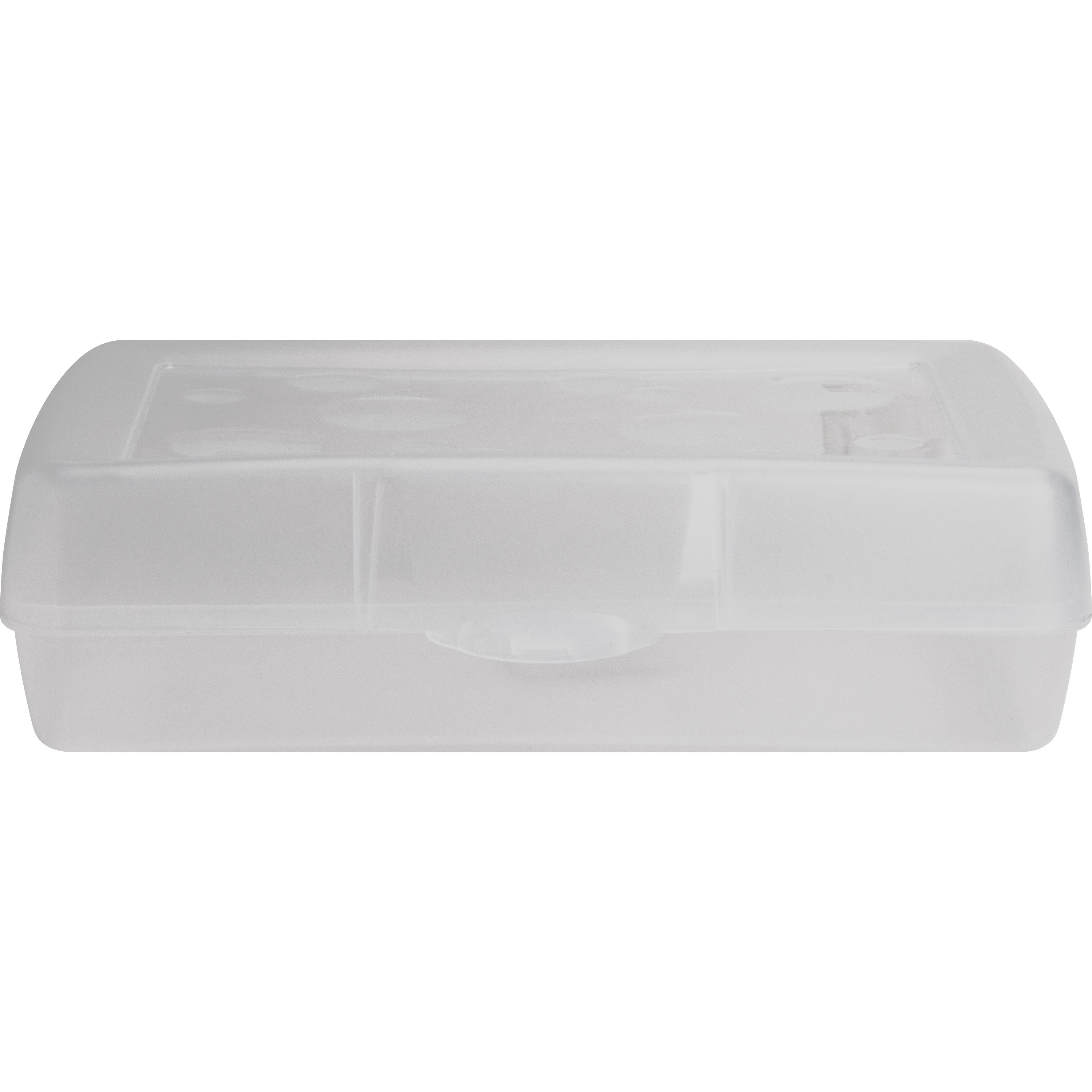 SPR23810 : Sparco Products Sparco Clear Plastic Pencil Box - External ...