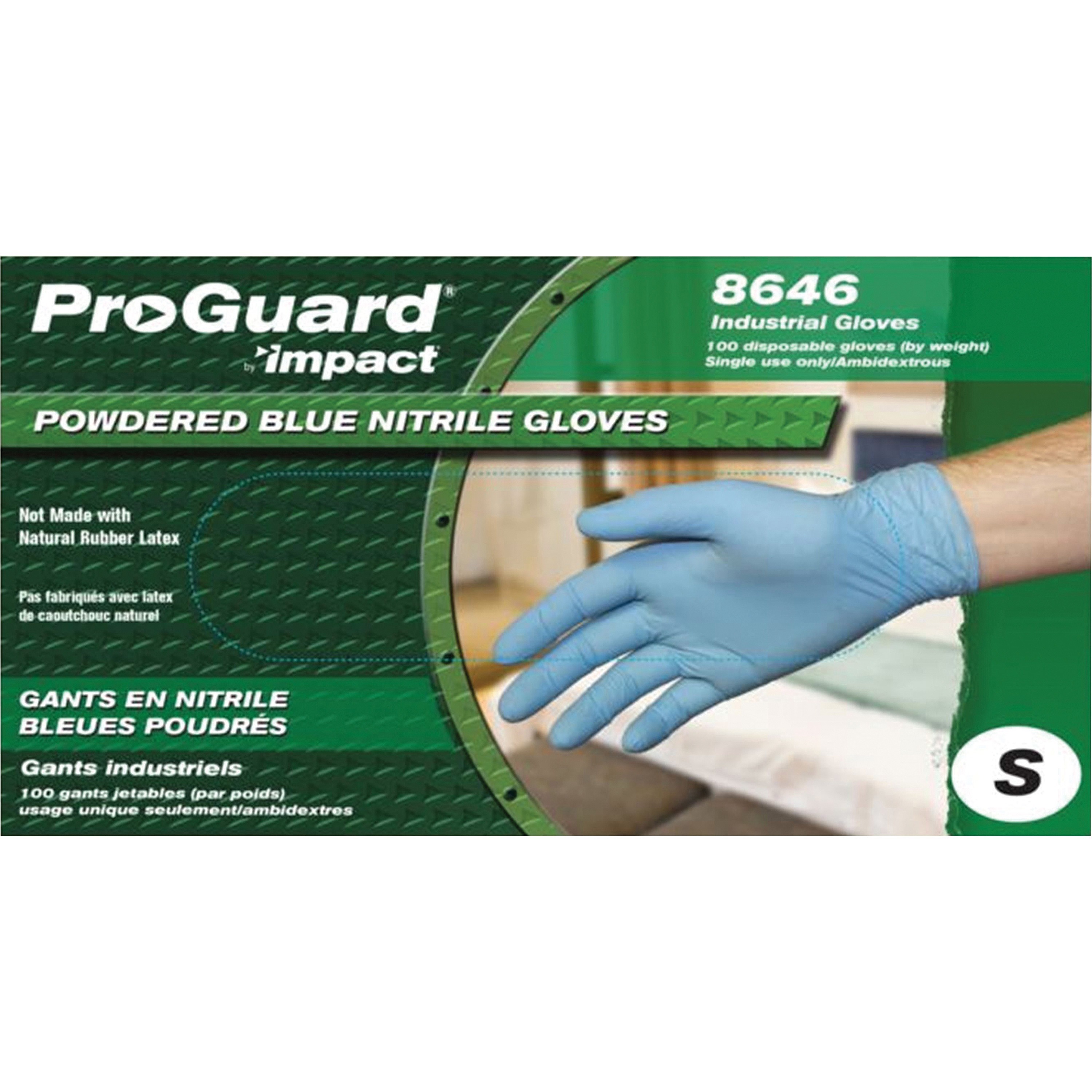 PGD8646S Impact® Proguard GeneralPurpose Disposable Nitrile Gloves