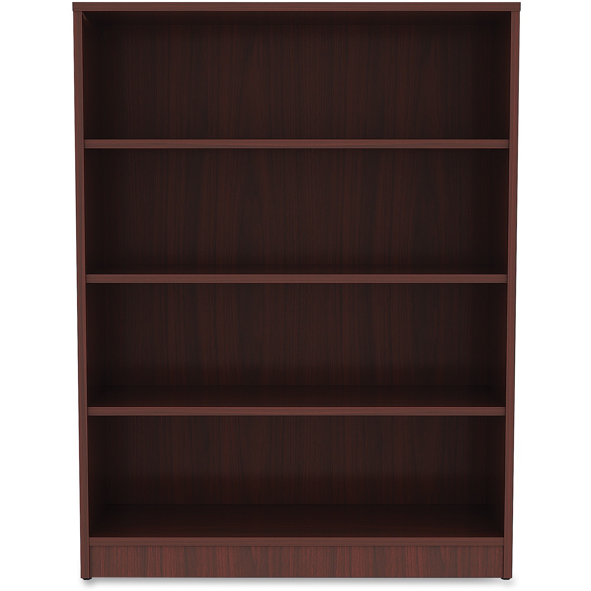 LLR99784 : Lorell Lorell Mahogany Laminate Bookcase - 48" Height X 36 ...