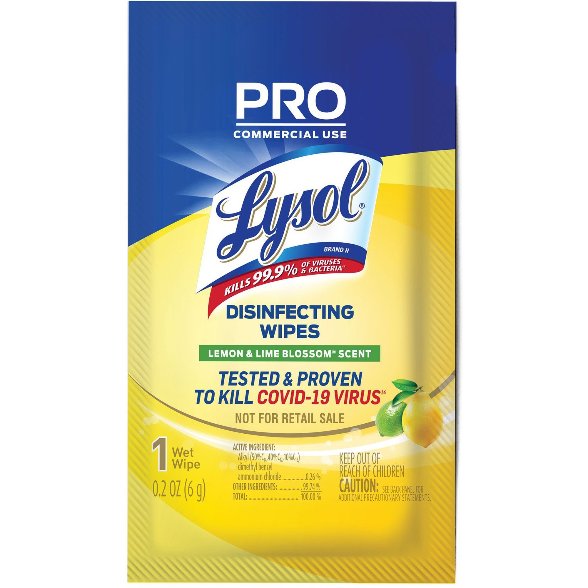 Lysol Professional Individually Wrapped Disinfecting Wipes Clark Office Products Inc 5476