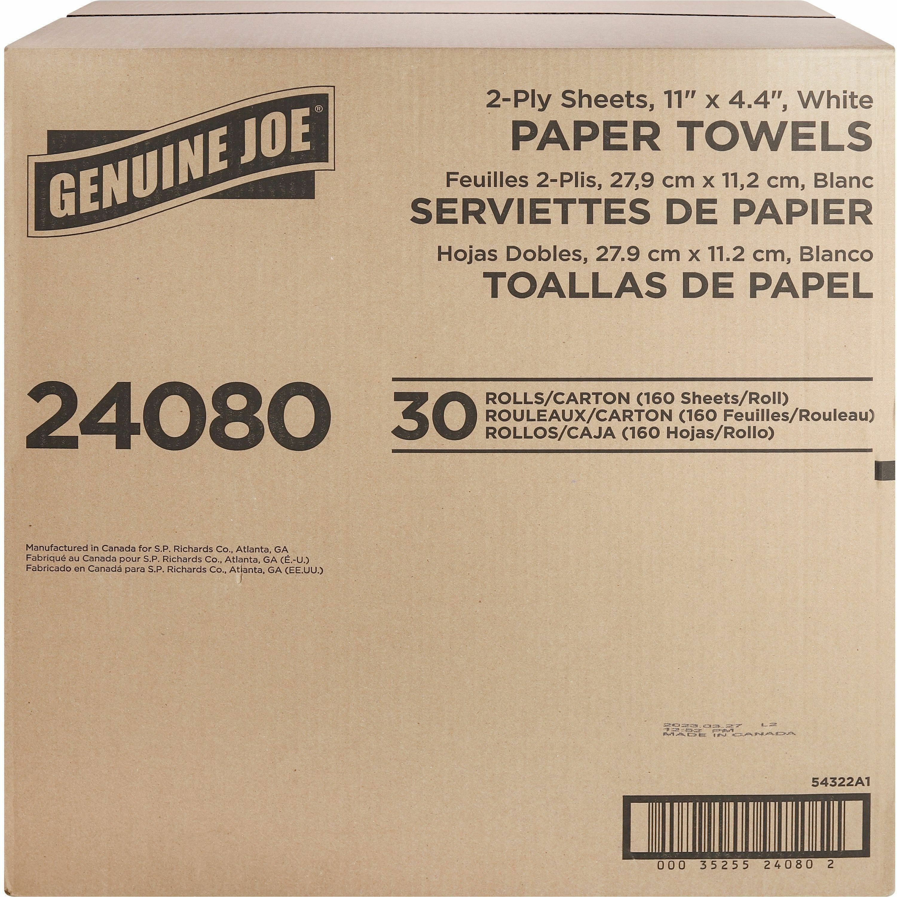 Genuine Joe Kitchen Roll Flexible Size Towels Great River Office Products