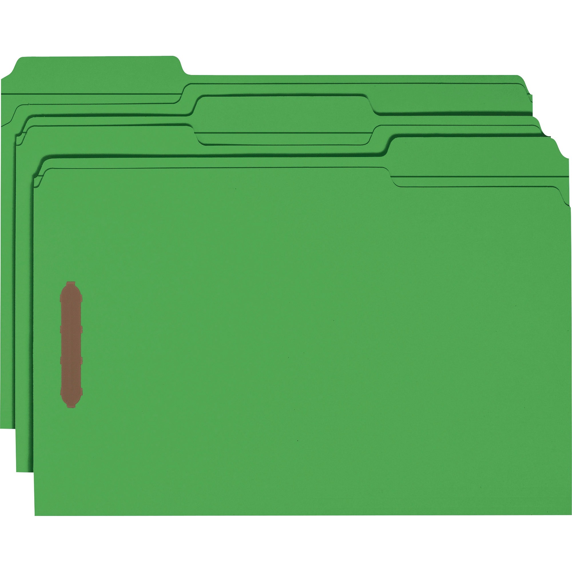 Smead Colored 1/3 Tab Cut Legal Recycled Fastener Folder