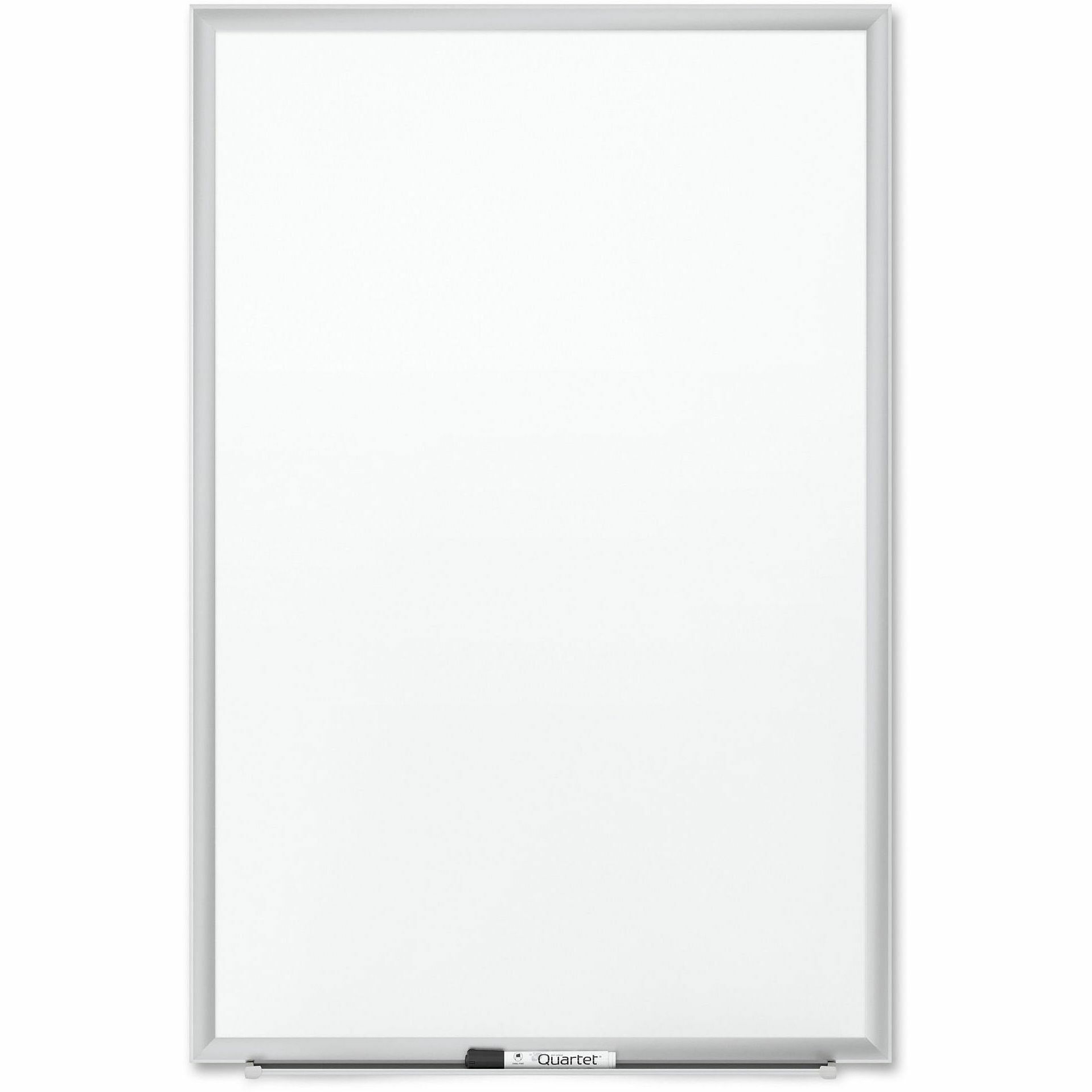 Quartet Classic Porcelain Whiteboard - 60" (5 ft) Width x 36" (3 ft) Height - White Porcelain Surface - Silver Aluminum Frame - Rectangle - Horizontal/Vertical - Magnetic - Durable, Recyclable, Dent Resistant, Scratch Resistant, Sturdy, Stain Resistant, G