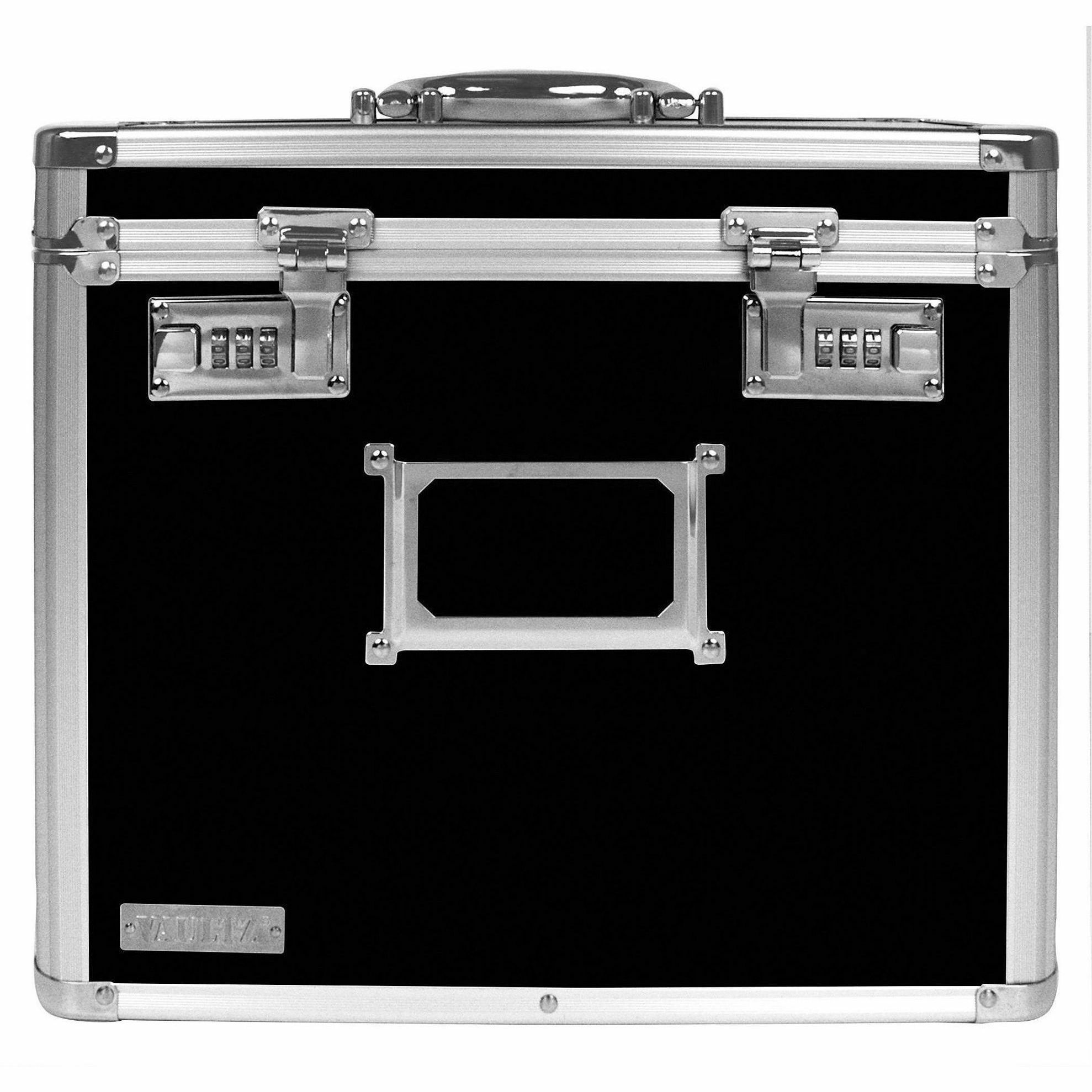 Vaultz Locking Legal File Tote - Internal Dimensions: 13" Width x 6" Depth x 10.75" Height - External Dimensions: 14" Width x 7.2" Depth x 12.3" Height - Black - For File - 1 Each - Kennedy Office