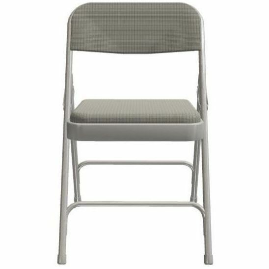 National Public Seating 2200 Series Folding Chair - Graystone Seat Color - Fabric, High Density Foam (HDF) Seat Material - Gray Stone Back Color - High Density Foam (HDF) Back Material - Gray Frame Color - Tubular Steel, Metal Frame Material - Gray Stone 