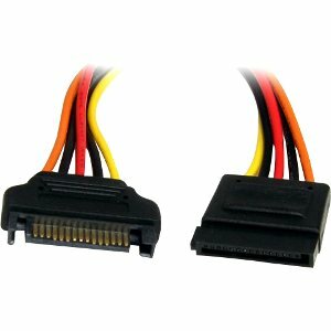 StarTech.com 12in 15 Pin SATA Power Extension Cable - For SATA Drive - 12" Cord Length - SATA / SATA - 1 Each