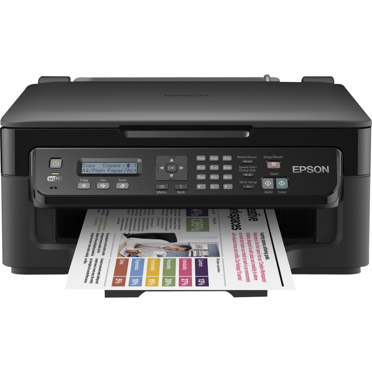 Epson WorkForce WF-2510WF Inkjet Multifunction Printer - Colour - Photo ...