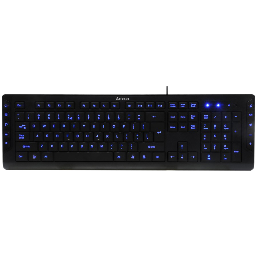 A4TECH KD-600L LED ILLUMINATED ULTA SLIM KEYBOARD - Cable Connectivity ...