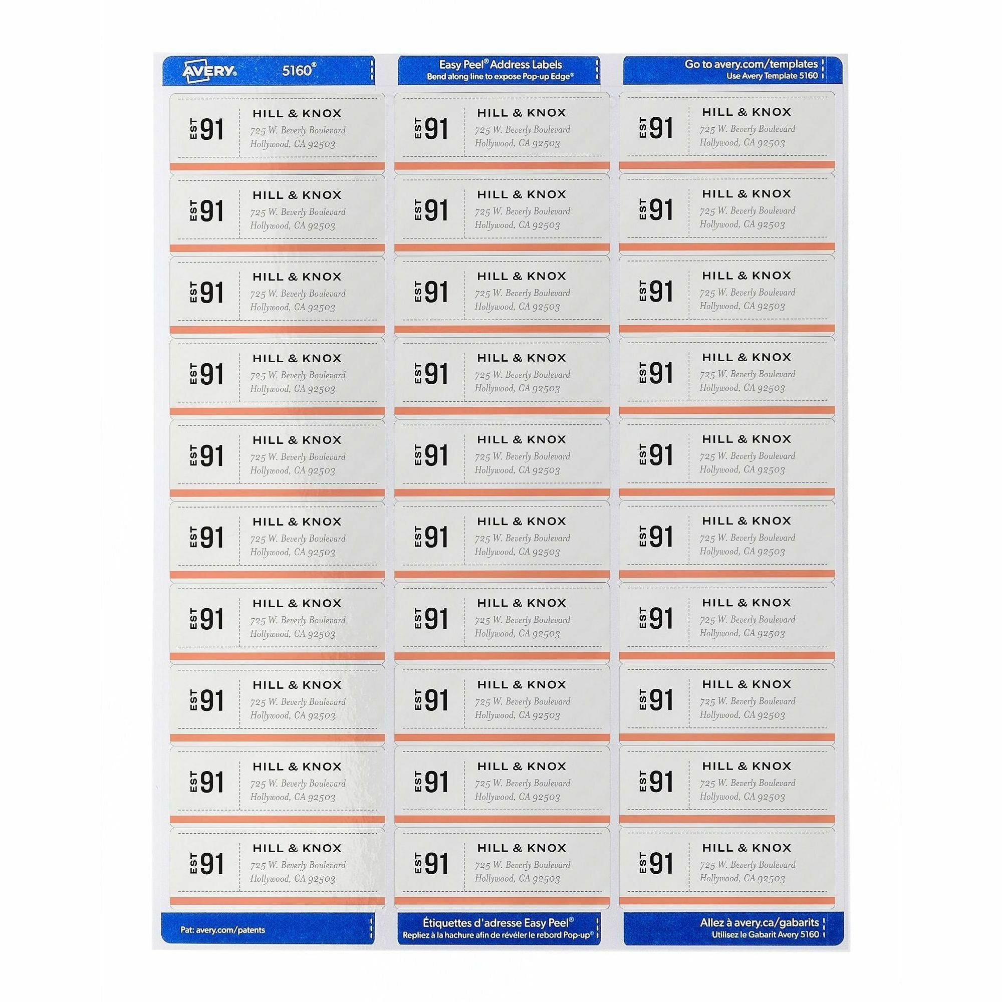 Avery® TrueBlock White Shipping Labels - 1" Width x 2 5/8" Length - Permanent Adhesive - Rectangle - Laser - Matte White - Matte - Paper - 30 / Sheet - 30 Total Sheets - 15000 Total Label(s) - 500 / Carton