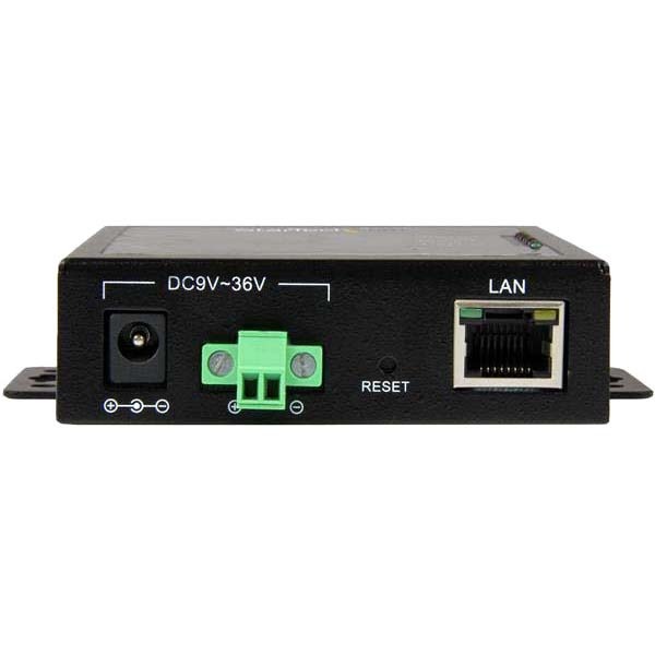 StarTech.com 2-Port Serial-to-IP Ethernet Device Server - RS232 - Metal and Mountable - 1 x Network (RJ-45) - 2 x Serial Port - Fast Ethernet - Wall Mountable - TAA Compliant