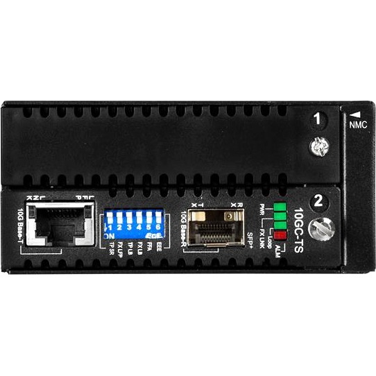 StarTech.com 10 Gigabit Ethernet Copper-to-Fiber Media Converter - Open SFP+ - Managed - 1 x Network (RJ-45) - Single-mode, Multi-mode - 10 Gigabit Ethernet - 10GBase-T, 10GBase-SR, 10GBase-LR, 10GBase-ER, 10GBase-R, 10GBase-SW, 10GBase-LW, 10GBase-EW, 10