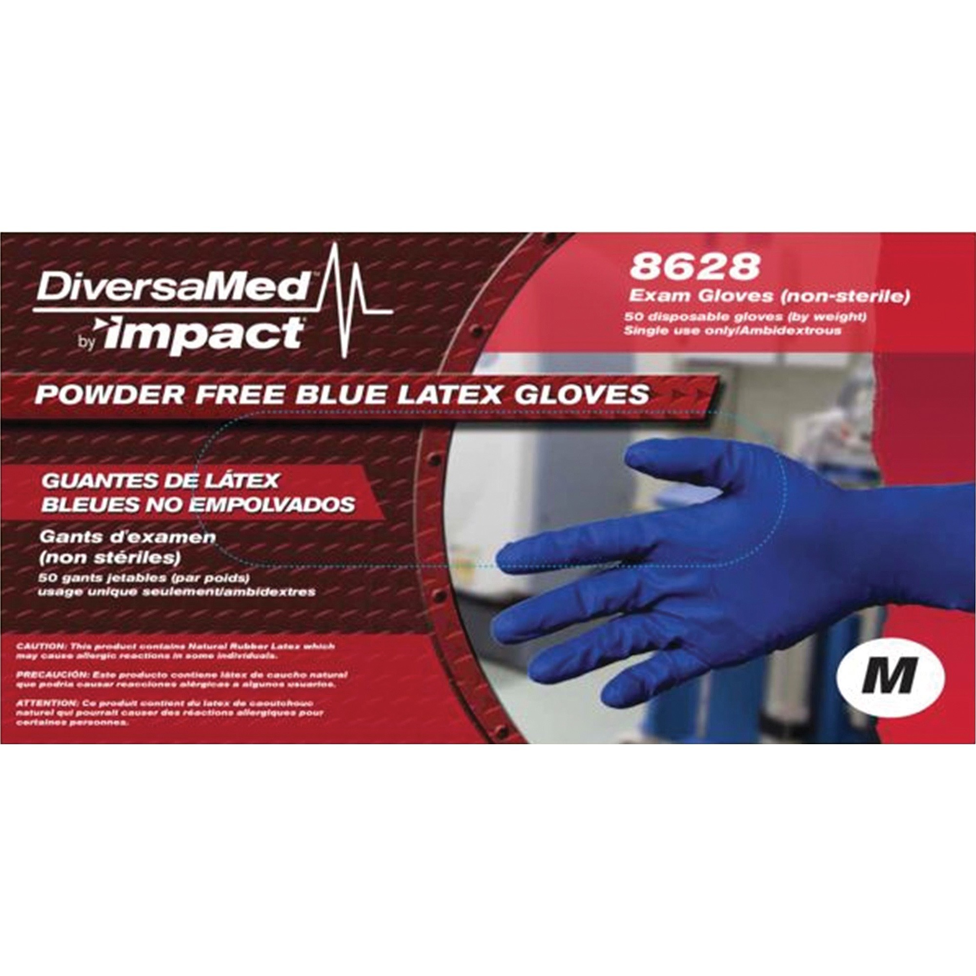 DiversaMed 8 mil ProGuard HighRisk EMS Exam Gloves DVM8628M