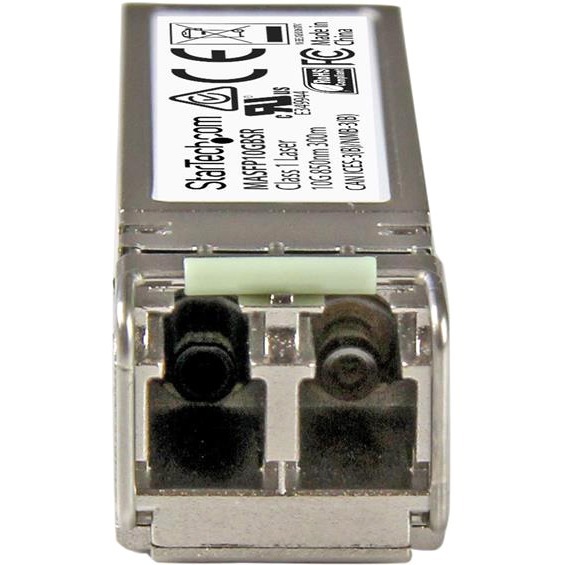 StarTech.com Cisco Meraki MA-SFP-10GB-SR Compatible SFP+ Transceiver Module - 10GBASE-SR - For Data Networking, Optical Network - 1 x LC Duplex 10GBase-SR Network - Optical Fiber - Multi-mode - 10 Gigabit Ethernet - 10GBase-SR - Hot-pluggable, Hot-swappab