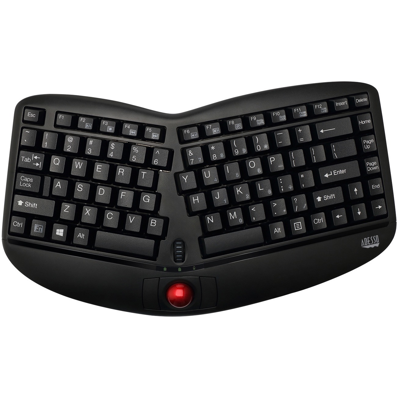 TRU-FORM MEDIA 3150 MINI ERGO TRACKBALL KEYBOARD W/ SCROLL WHEEL