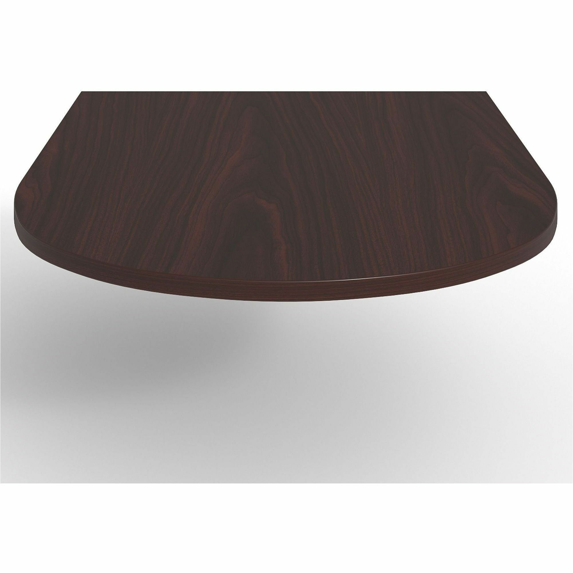Lorell Prominence 2.0 Half-Racetrack Conference Tabletop - Mahogany Racetrack, Laminated Top - 72" Table Top Width x 48" Table Top Depth x 1.50" Table Top Thickness - Conferencing, Office - Assembly Required - Particleboard Top Material - 1 Each