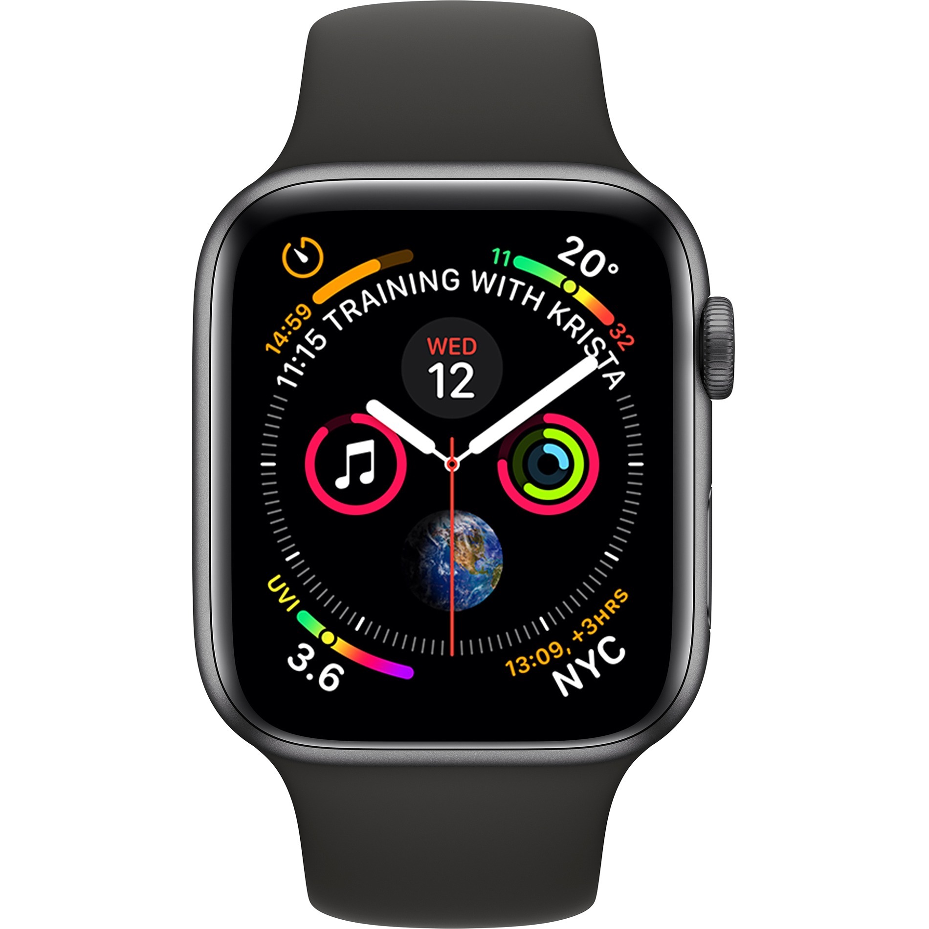 Apple Watch Series 4 GPS, 44mm Space Grey Aluminium Case with 