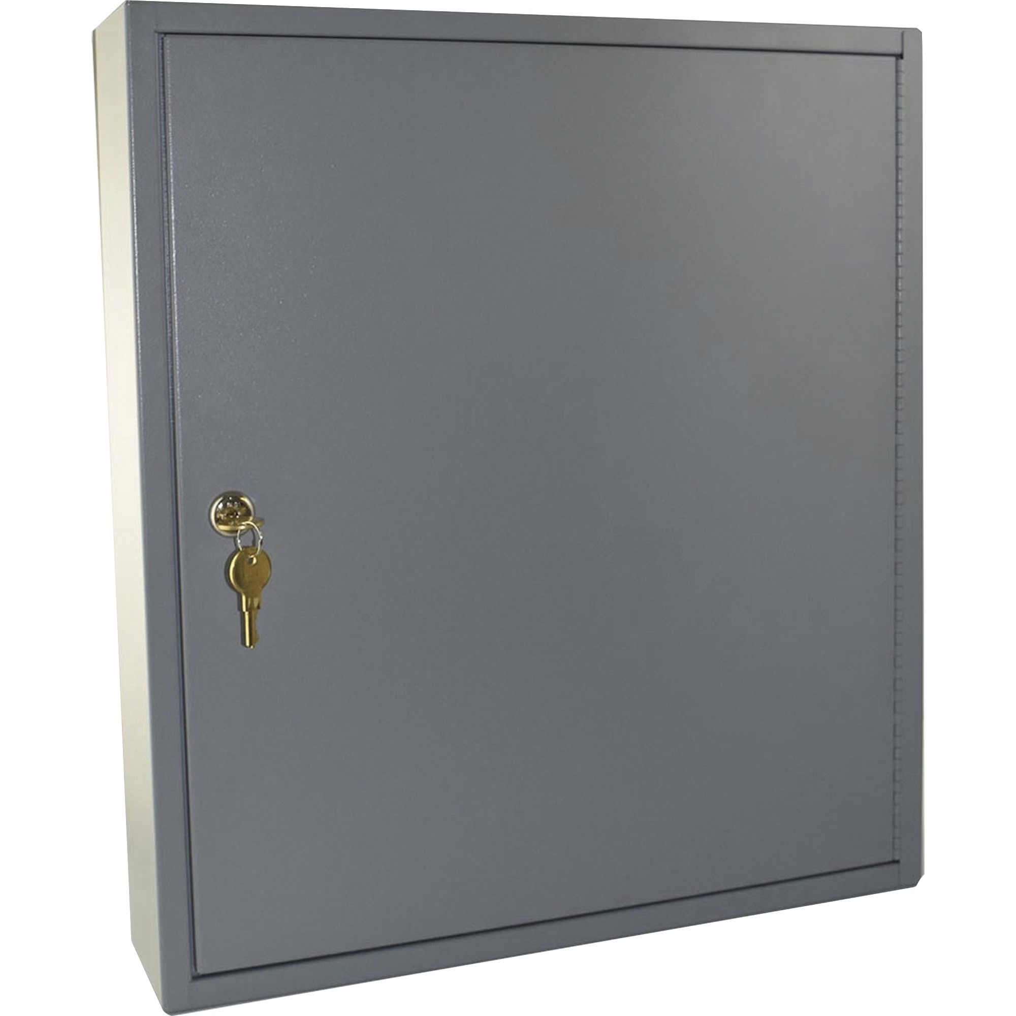 Steelmaster Flex Key Cabinet - 11" x 3.8" x 14.5" - Hinged Door(s) - Sturdy, Durable, Scratch Resistant, Chip Resistant, Key Lock - Gray - Plastic, St