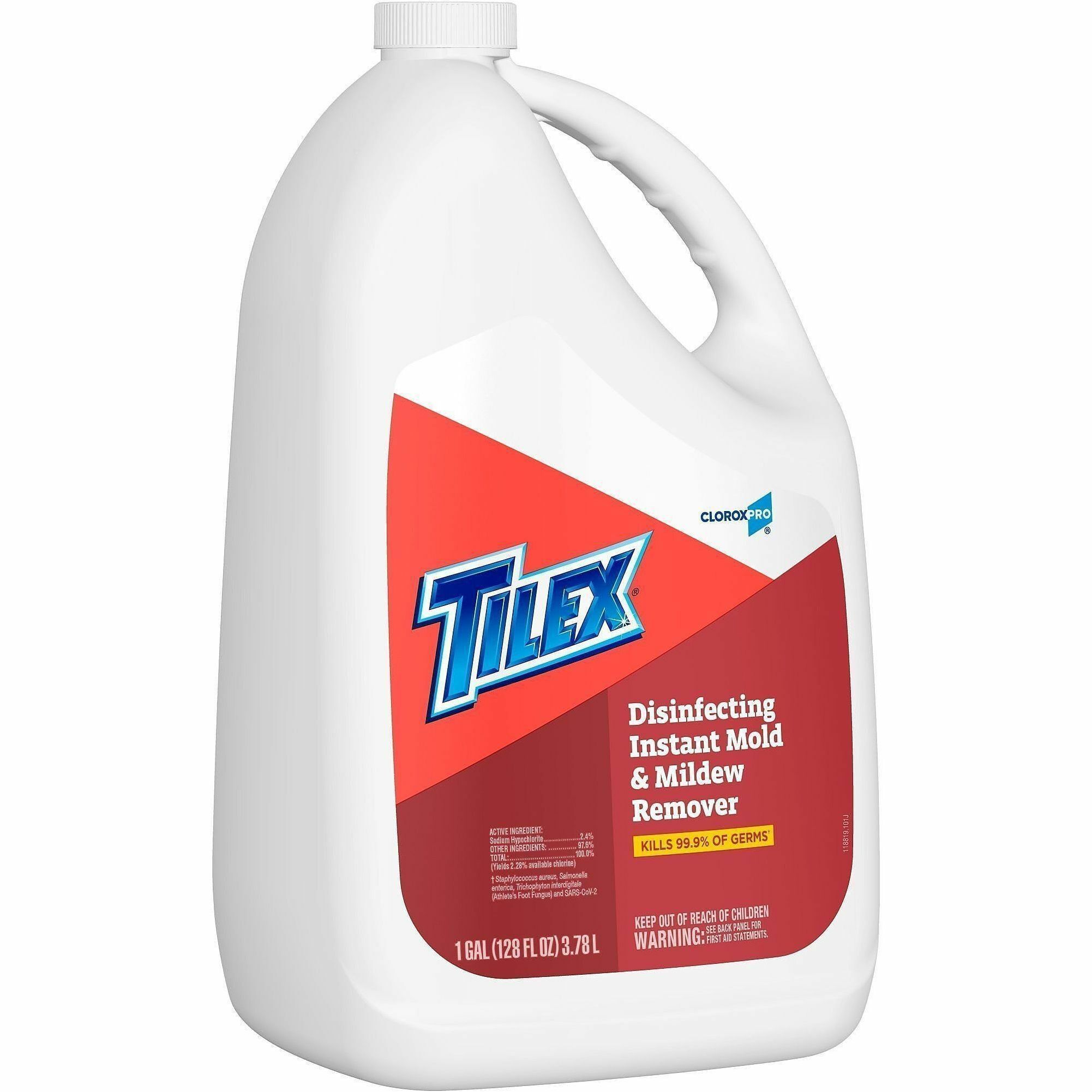 CloroxPro™ Tilex Disinfecting Instant Mold and Mildew Remover Refill - 128 fl oz (4 quart) - Scrub-free - Clear - 27 / Pallet