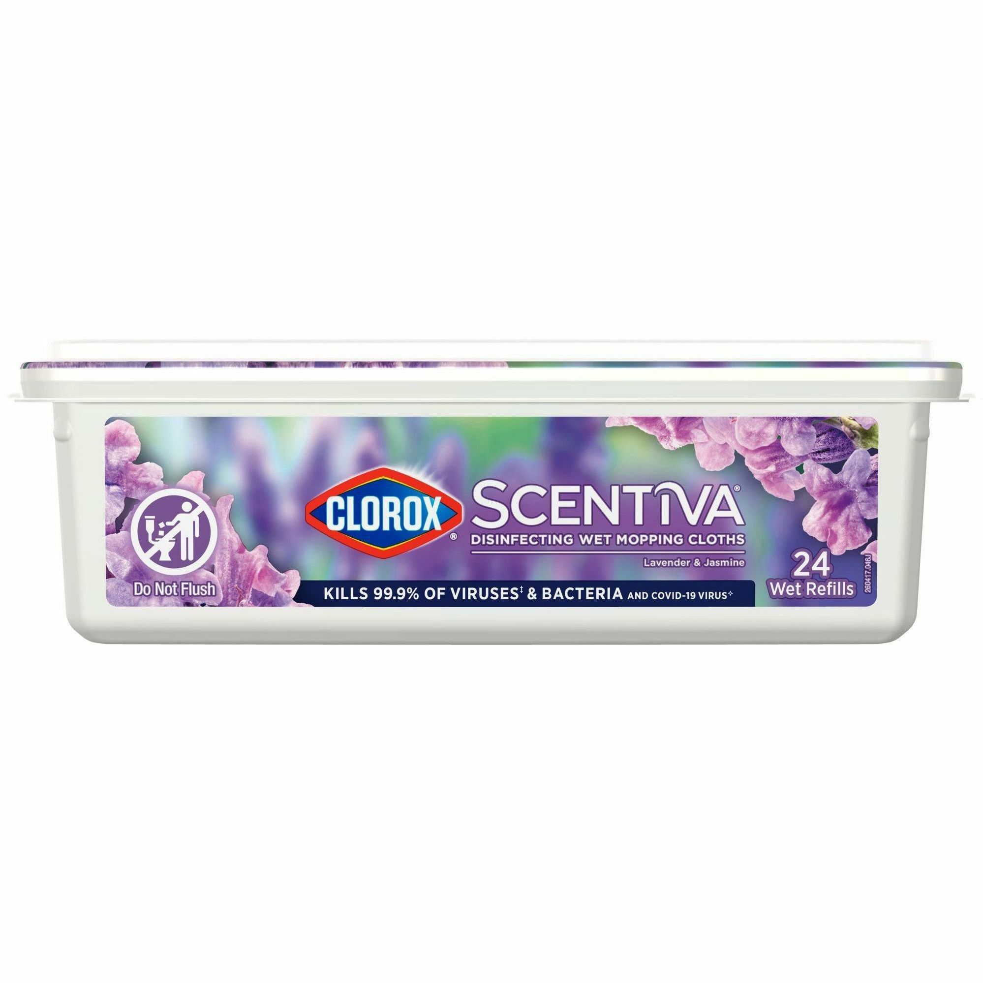 Clorox Scentiva Disinfecting Wet Mopping Cloths 24 Per Pack