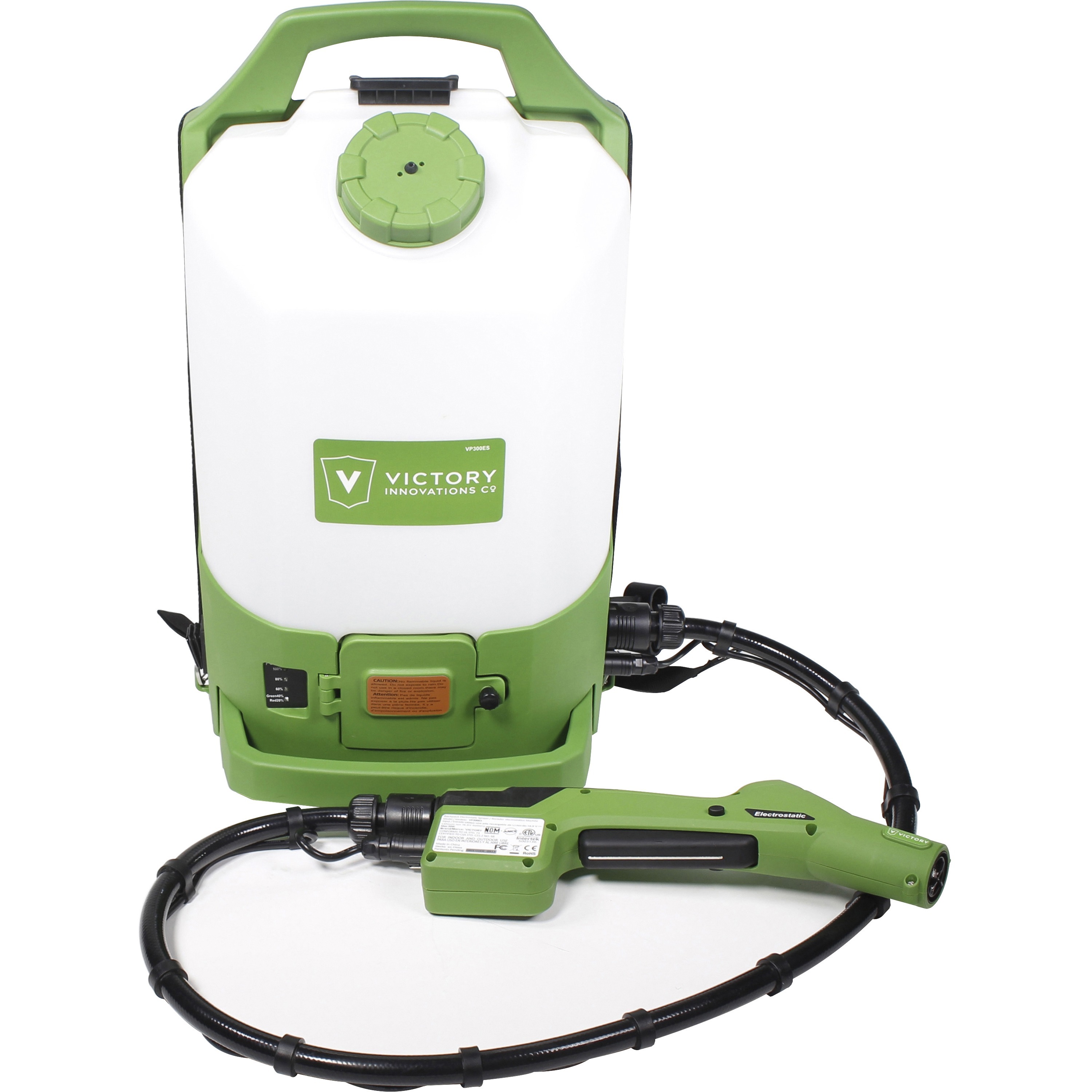 Victory Cordless E-static Backpack Sprayer - 2.25 gal Container - Cordless - Battery Powered