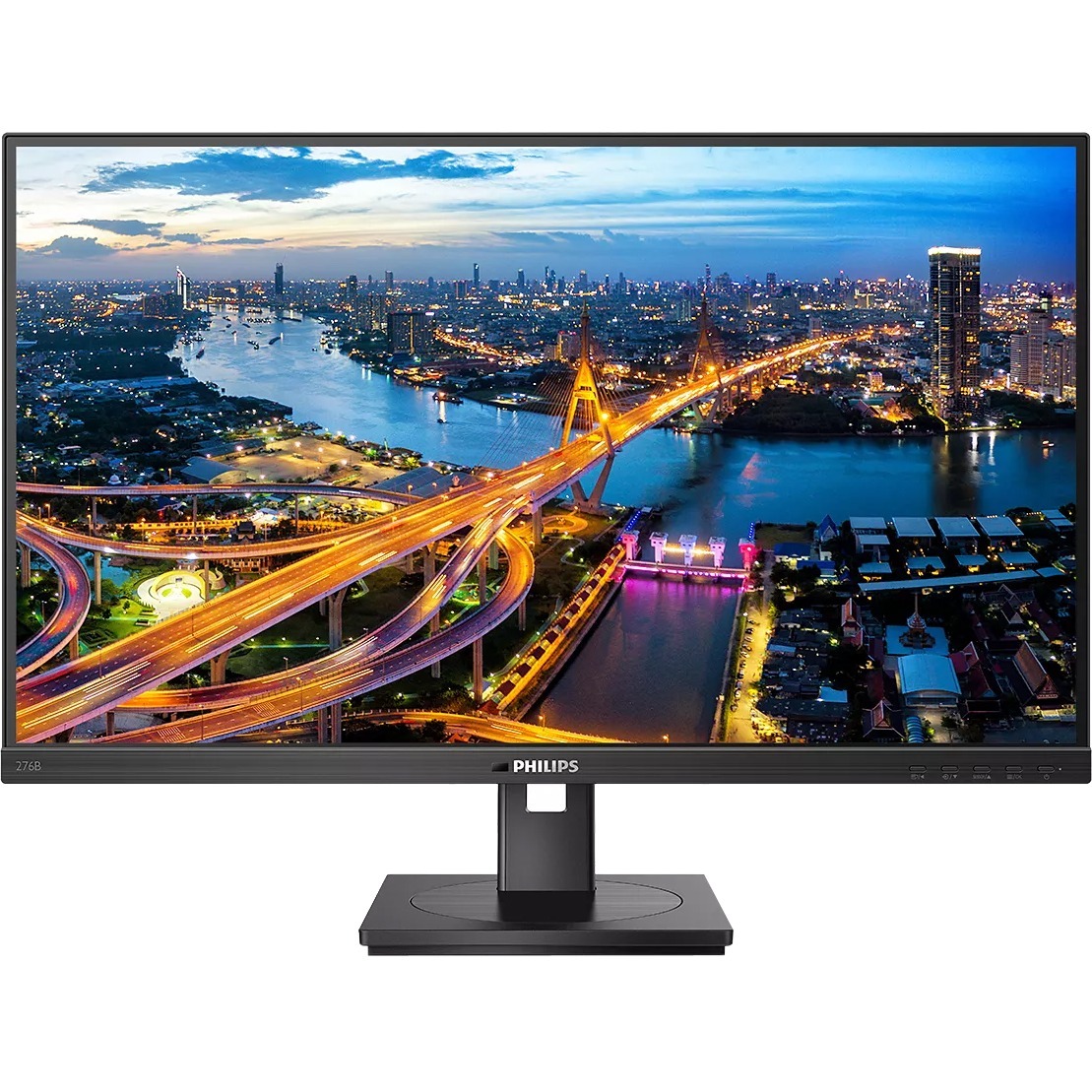 Philips 27" LCD with USB-C Monitor - IPS 2560x1440, 16:9, USB-C: 65W Power Delivery, Response Time: 4ms, Height Adjusted:150mm,