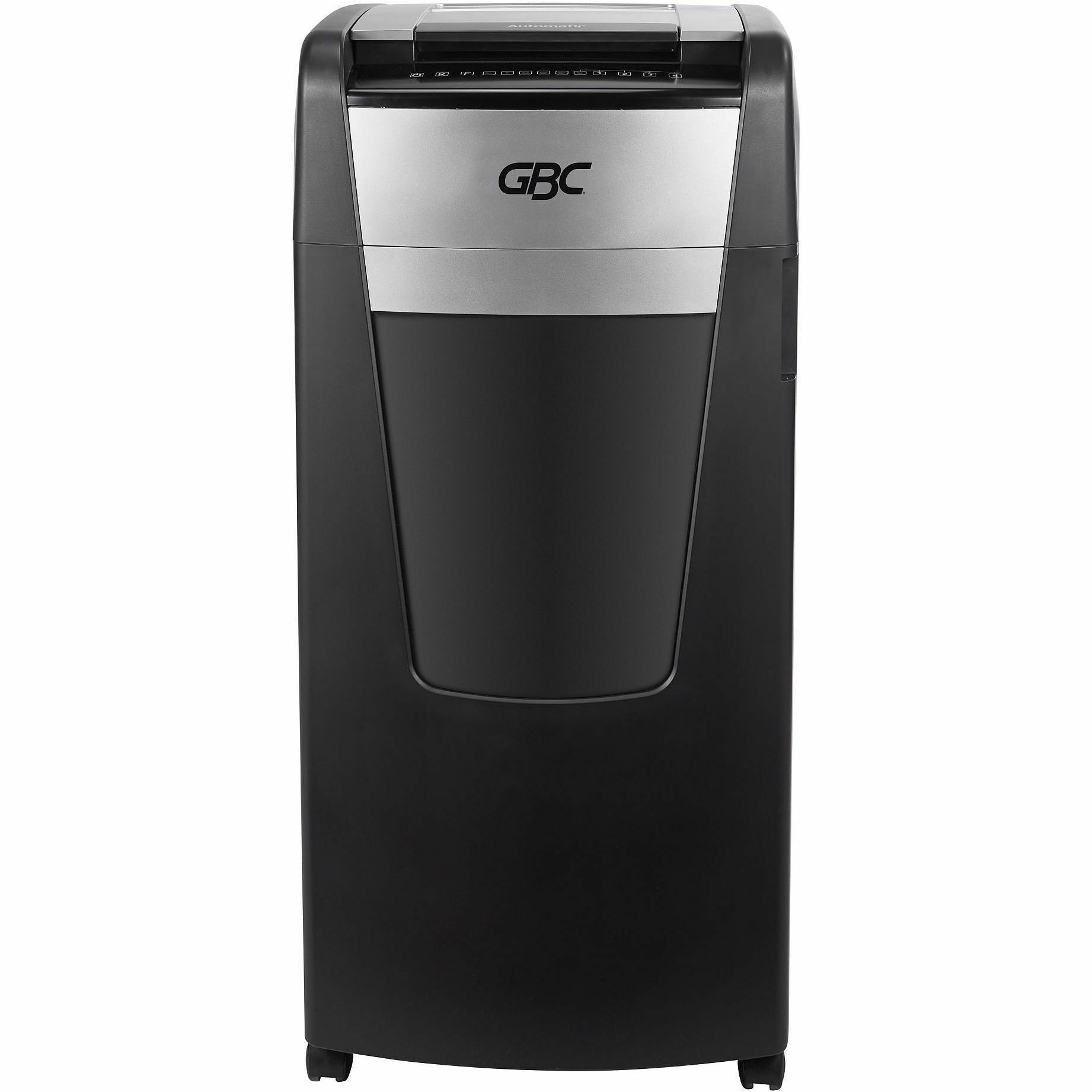 GBC AutoFeed+ Large Office Shredder, 750M, Micro-Cut, 750 Sheets - Continuous Shredder - Micro Cut - 15 Per Pass - for shredding Credit Card, Paper Clip, Staples, Paper - P-5 - 4 Hour Run Time - 37 gal Wastebin Capacity - Black