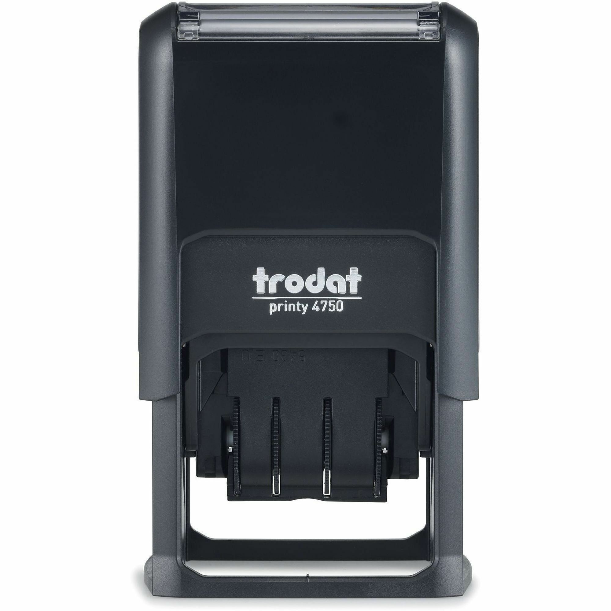 Trodat Received Date Stamp - Date Stamp - RECEIVED - 1" Impression Width x 1.63" Impression Length - 10000 Impression(s) - Blue, Red - Plastic - Recycled - 1 Each