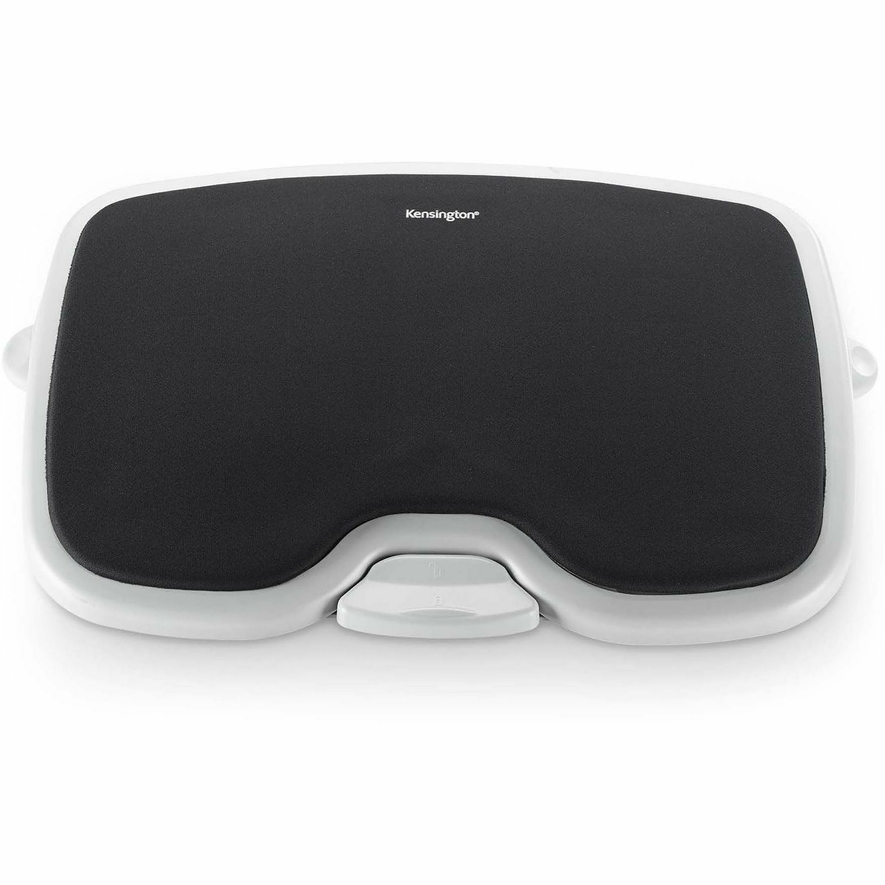 Kensington Solemate 56144 Footrest with Memory Foam - 3.50" to 5" Adjustable Height - 30° Tilt - Gray