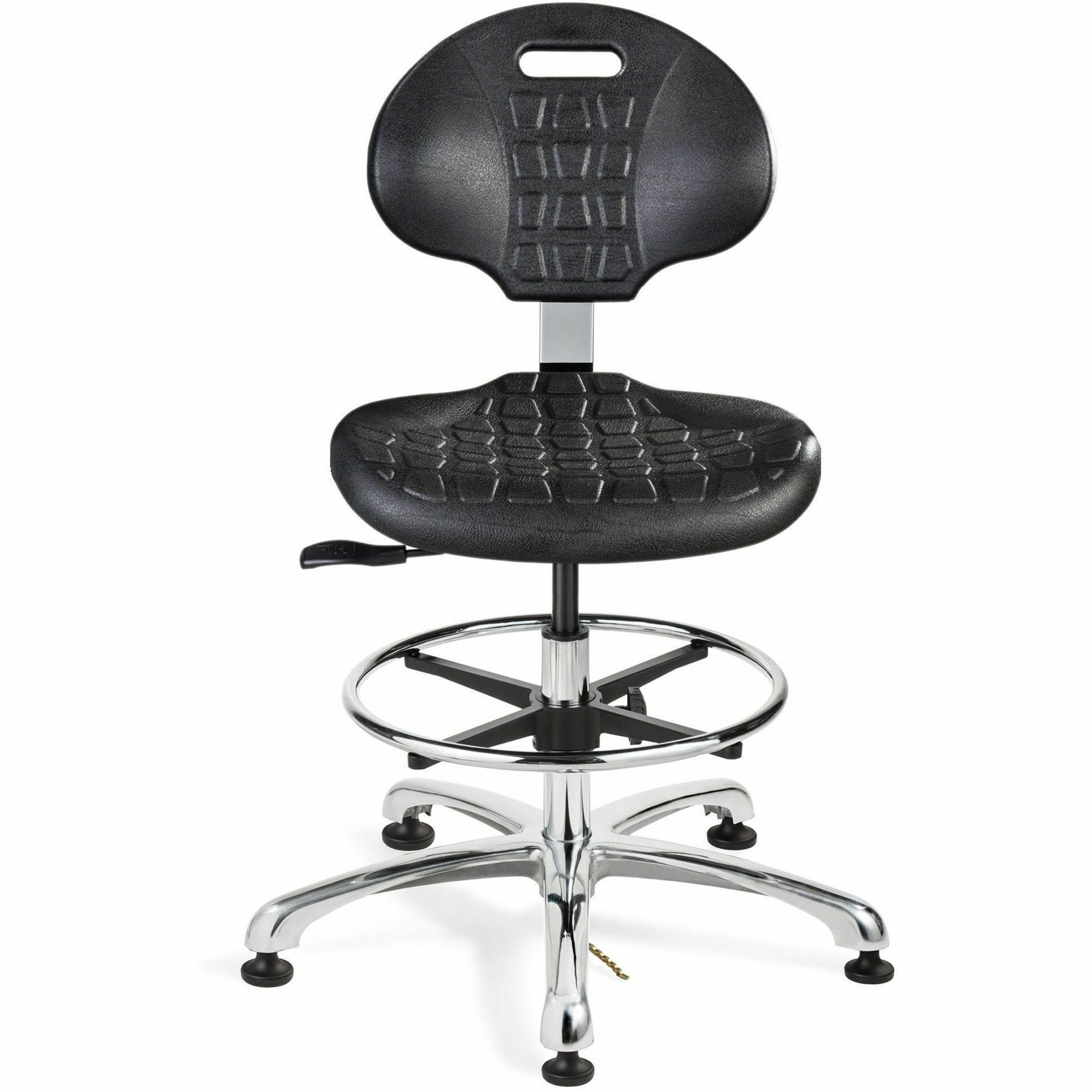 BEVCO Everlast Series Chair - Black Seat Color - Polyurethane Seat Material - Black Back Color - High Back - 5-star Base - 1 Each