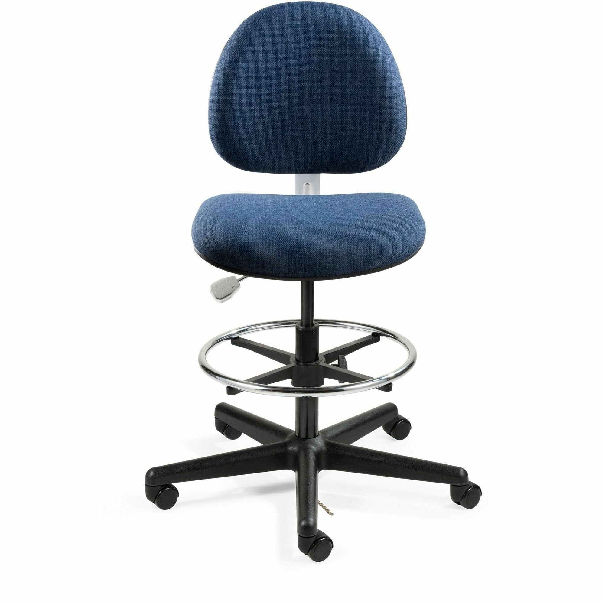 BEVCO Lexington Series ESD Chair - Navy Seat Color - Navy Back Color - 5-star Base - Fabric - 1 Each