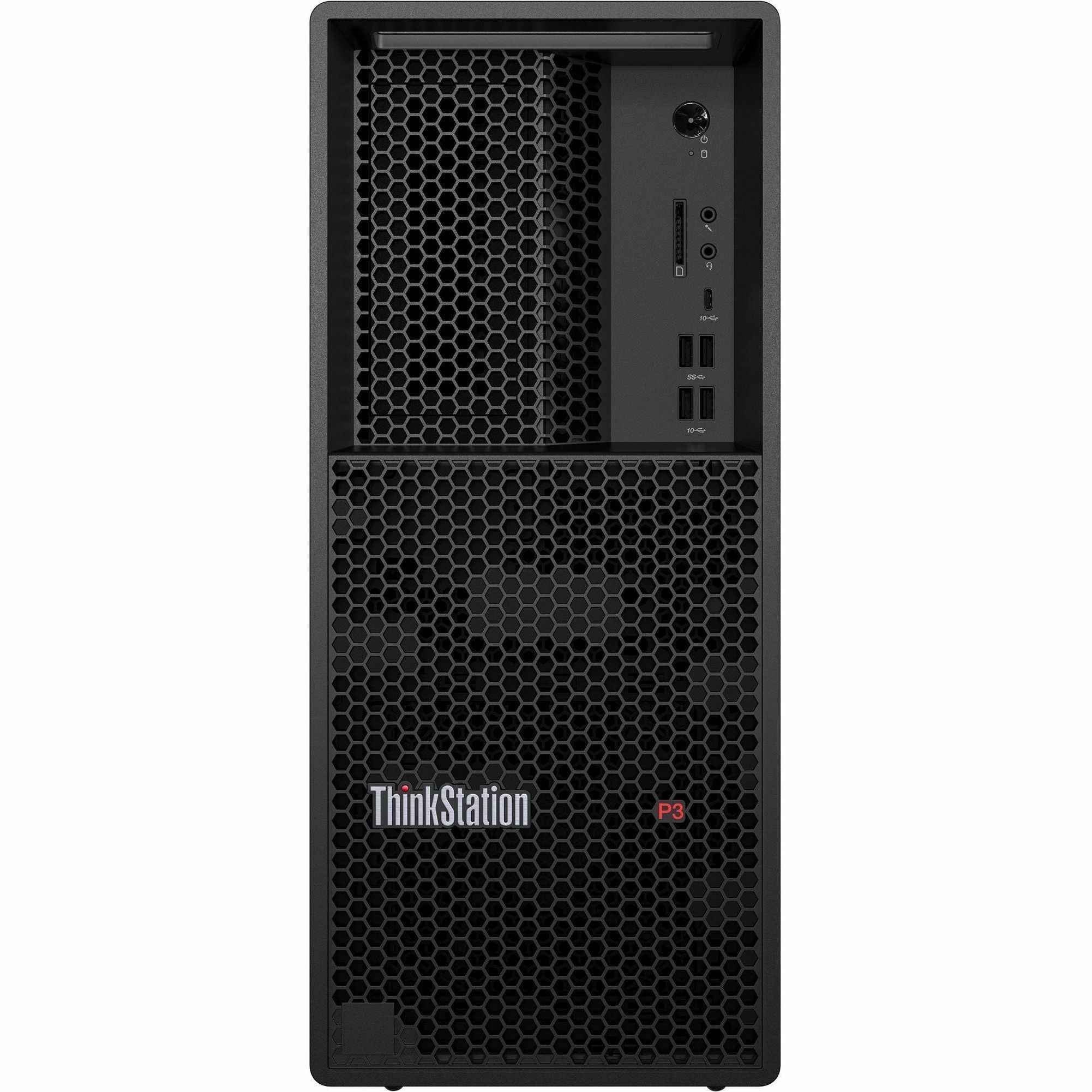 Lenovo - Poste de travail ThinkStation P3 Gen 2 30HT007WUS - 1 x Intel Core Ultra 7 265 - Technologie vPro - 32 Go - 1 To SS...