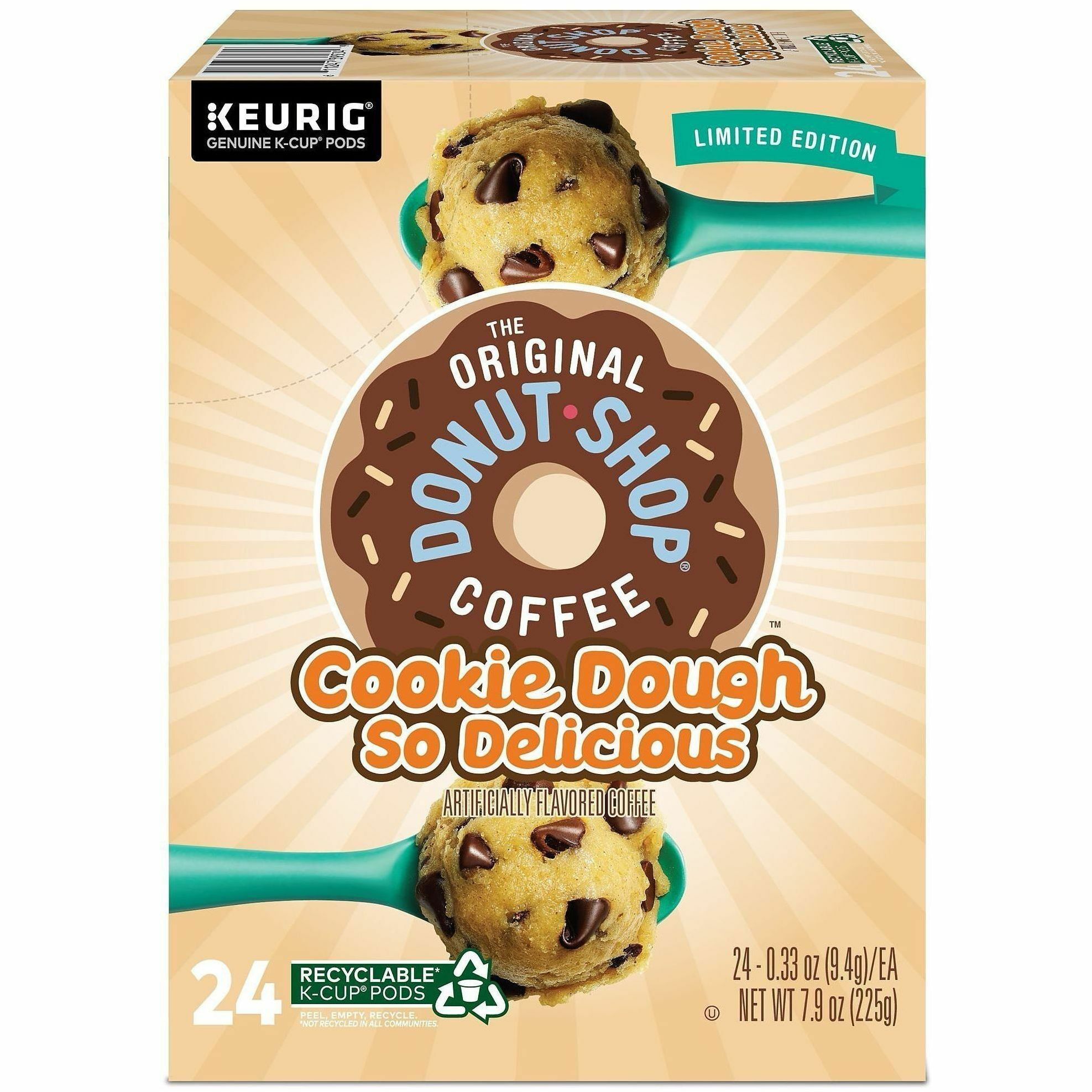 The Original Donut Shop® K-Cup, Pod Cookie Dough So Delicious K-Cups - Light - 24 K-Cup - K-Cup, Pod - Cookie Dough So Delicious - Kosher - 4 / Carton