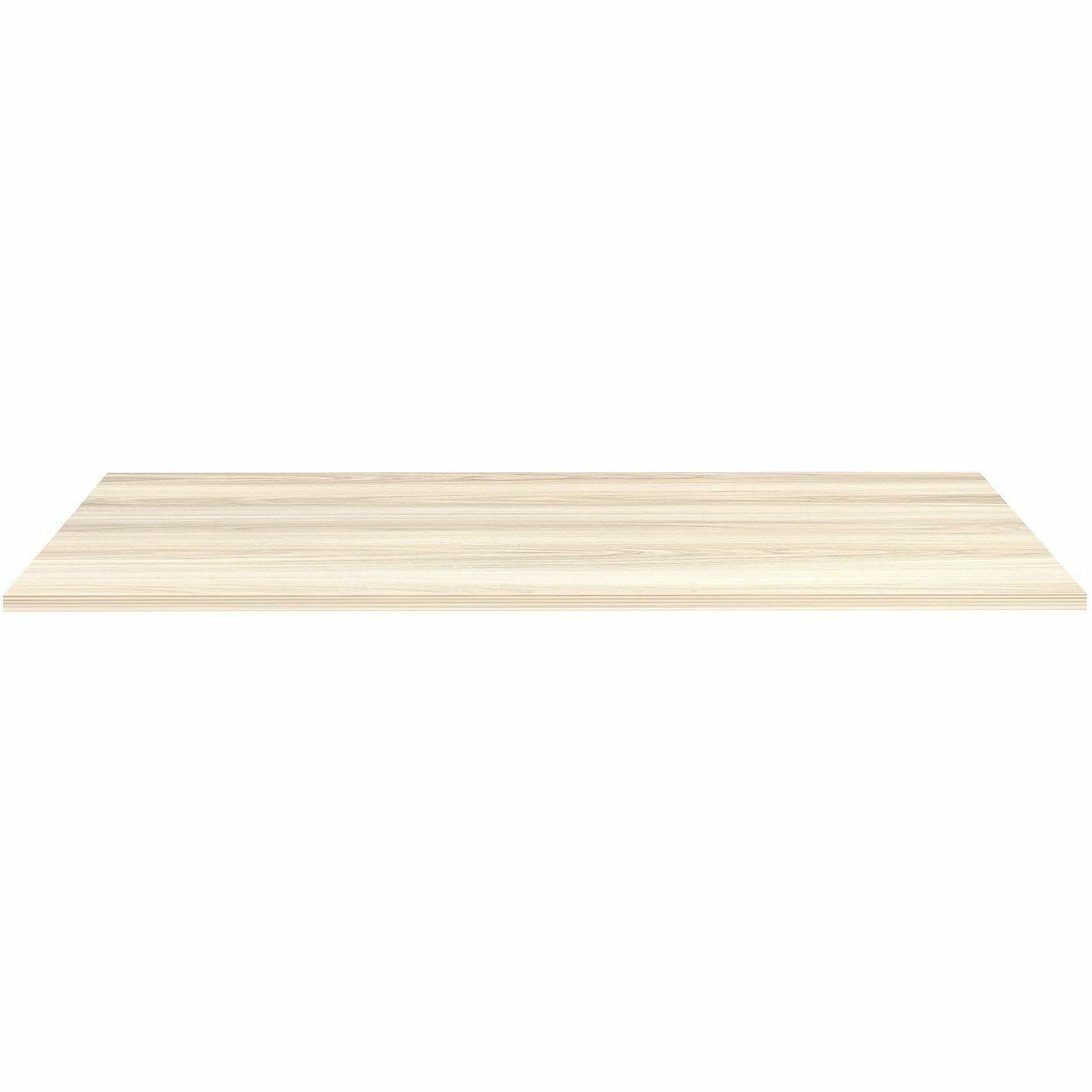Lorell Multipurpose Tabletops - Laminated Rectangle Top - 30" Table Top Width x 66" Table Top Depth x 1" Table Top Thickness - 1" Height - Training, Multipurpose - Assembly Required - Modern Elm - Particleboard Top Material - 1 Each