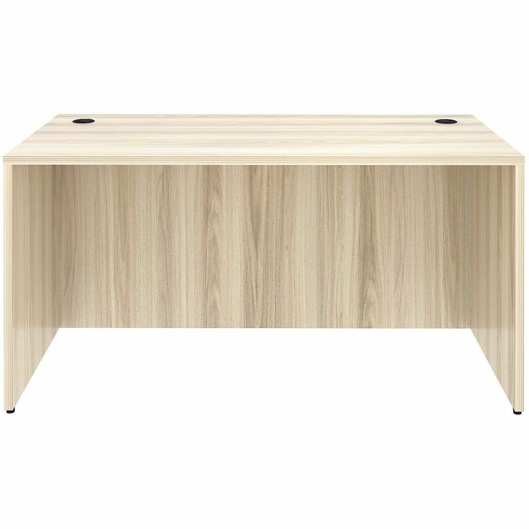 Lorell Desk Shell - Assembly Required - Modern Elm - 1 Each