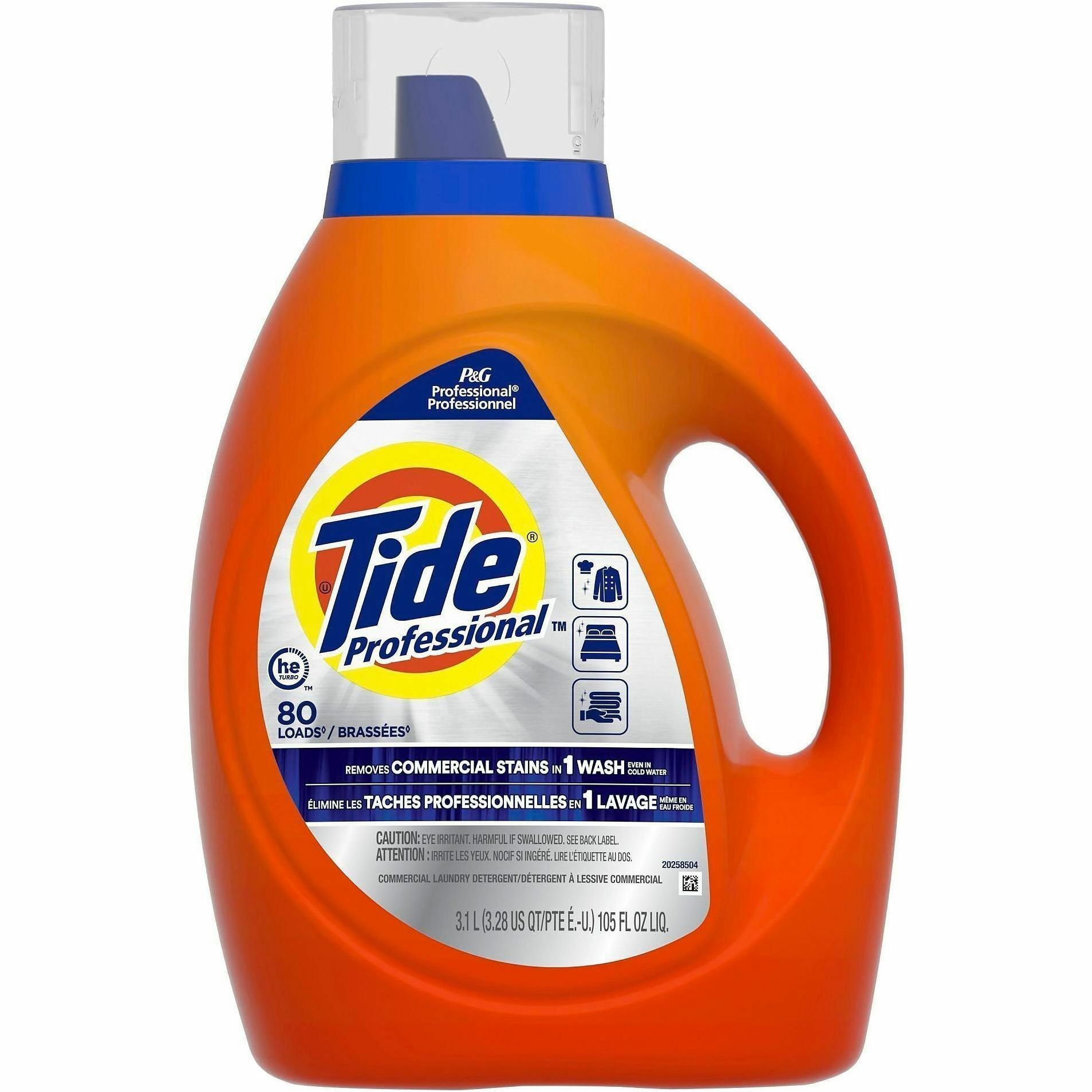 Tide Liquid Laundry Detergent - For Multipurpose - Ready-To-Use - Liquid - 105 fl oz (3.3 quart) - 80 Loads - Recommended For: Stain Remover - PVC Free, Phthalate-free, Triclosan-free, Benzene-free, BPA-free, PCBs-free, Alkylphenols-free, PAHs-free - Oran