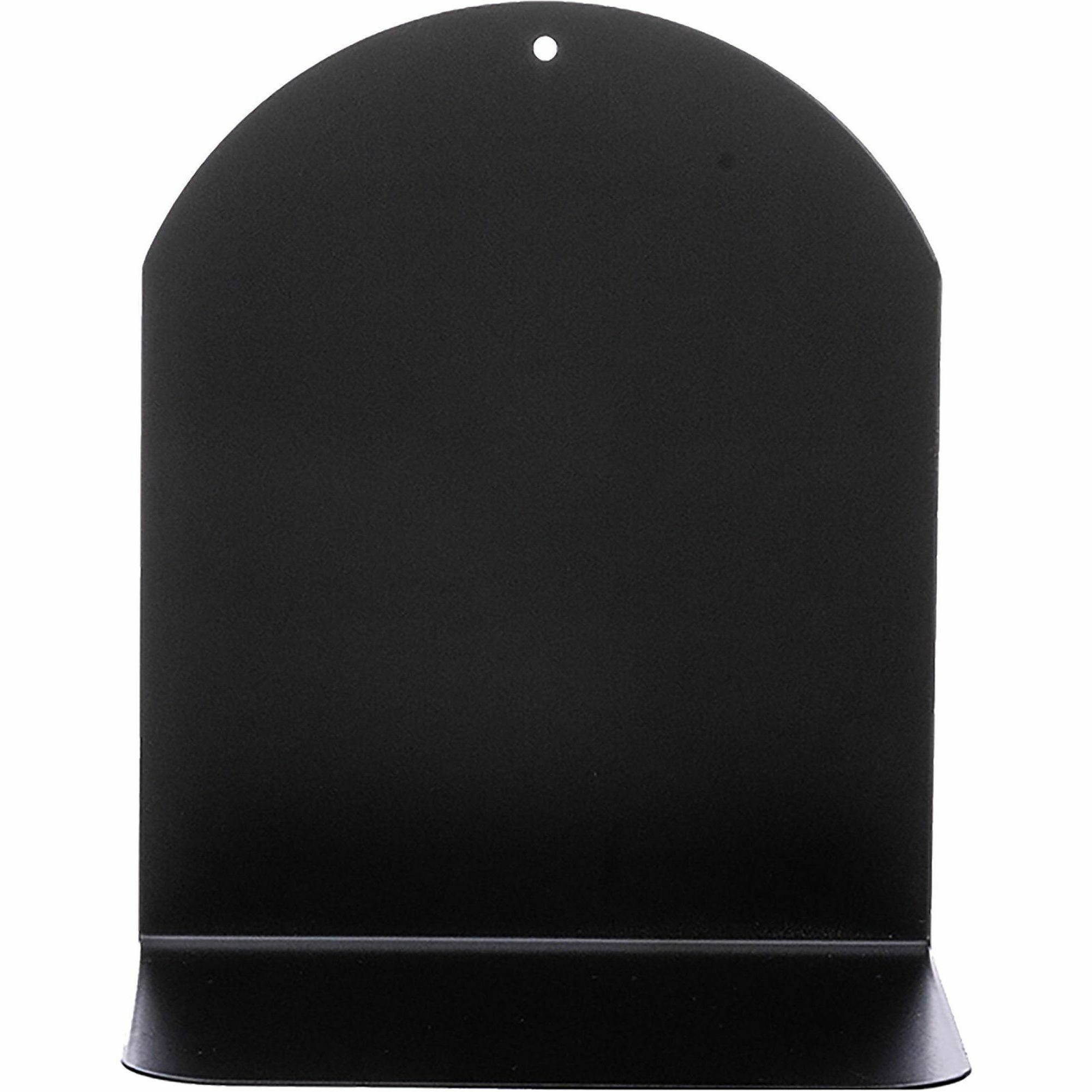 Business Source Bookend - 7" Height - Magnetic - Black - 24 / Carton