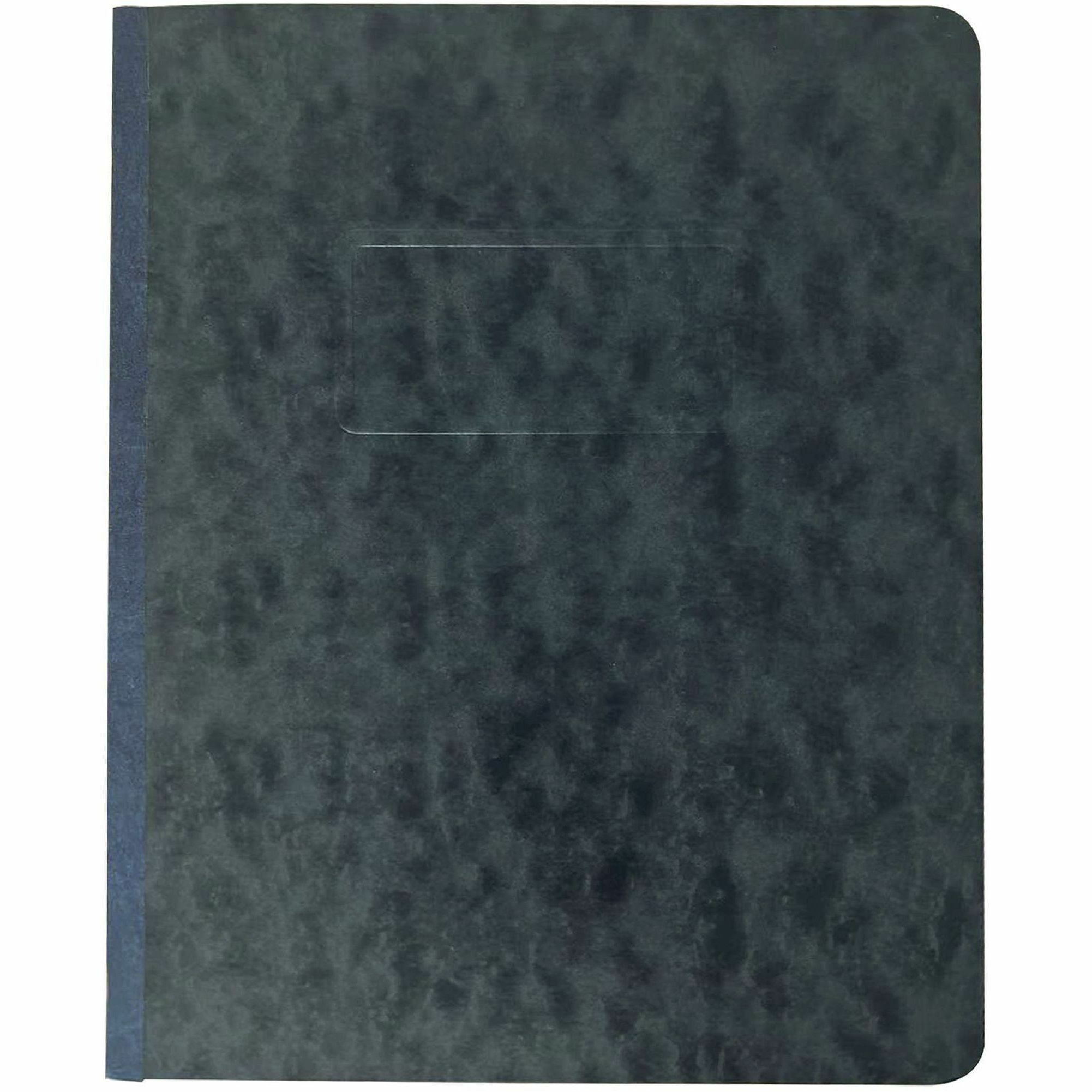 Business Source Letter Report Cover - 3" Folder Capacity - 8 1/2" x 11" - Black - 0% Recycled - 1 Each