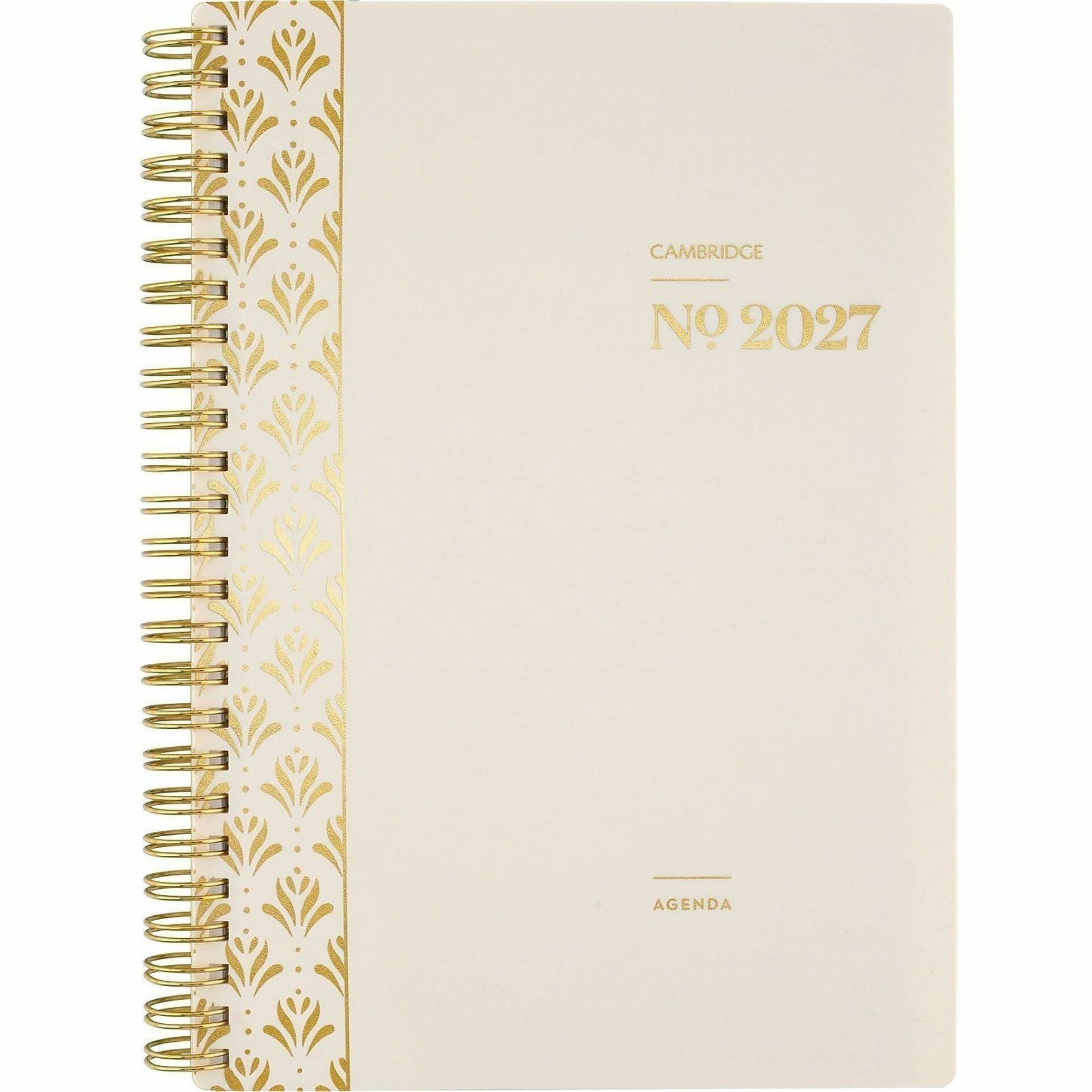 AAG160620044 - Find your work/life balance with the Cambridge WorkStyle Balance Weekly Monthly Planner. Perfect for anyone with a full, busy schedule, this planner makes it easy to juggle your personal and professional goals all in one place. Both simple and stylish, the champagne cover adds a pop of elegance to your plans. Never miss a moment. Dated planning pages range from January to December for yearly planning. Weekly spreads give you the space to organize tasks, goals and notes for both your personal and work life. Keep your big picture plans in mind by quickly flipping to any month using the monthly tabs. To give your planning an extra edge, planner comes with several special sections, including focused project tracking for both home and work, note-taking, double-sided storage pocket, sticker sheet with 70+ stickers to help you label your plans and three extra monthly spreads from October to December. Durable poly cover helps the planner stand up to wear and tear. Gold twin-wire binding helps keep your pages secure and won't snag on your bag or clothing. Calendar pages are made with FSC-certified paper from responsible sources.