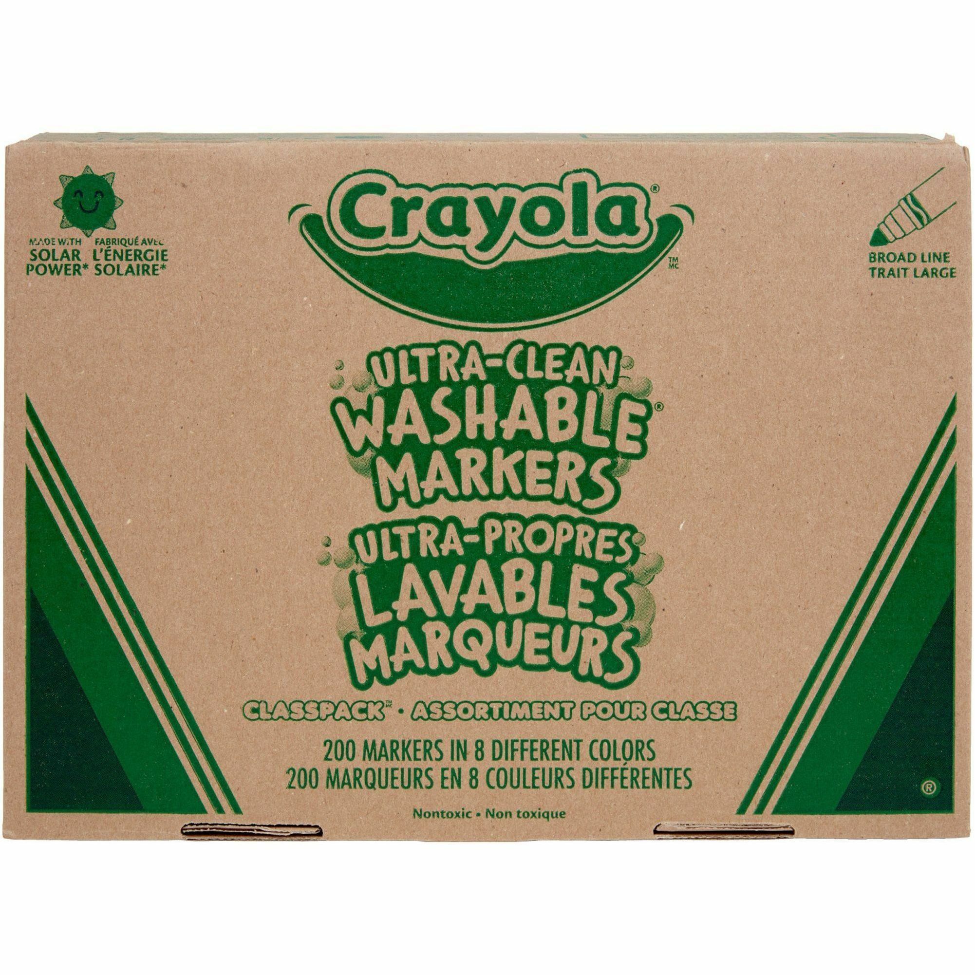 Crayola Washable Window Markers 8/Pkg-Assorted Colors