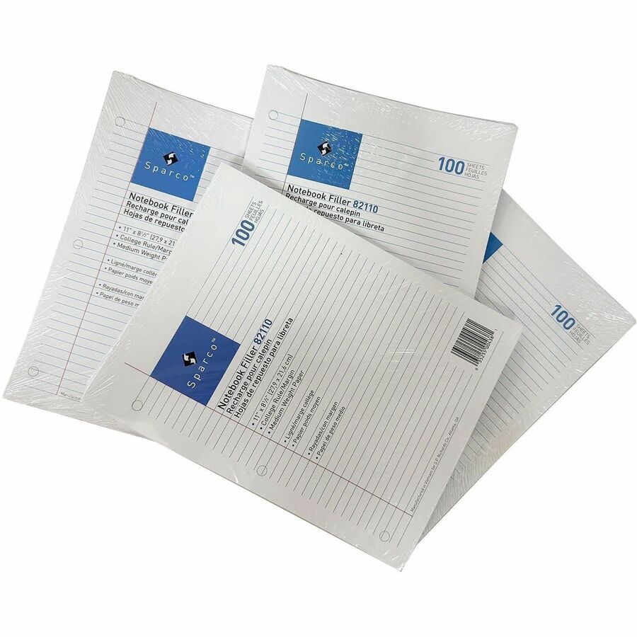 Sparco Notebook Filler Paper - Letter