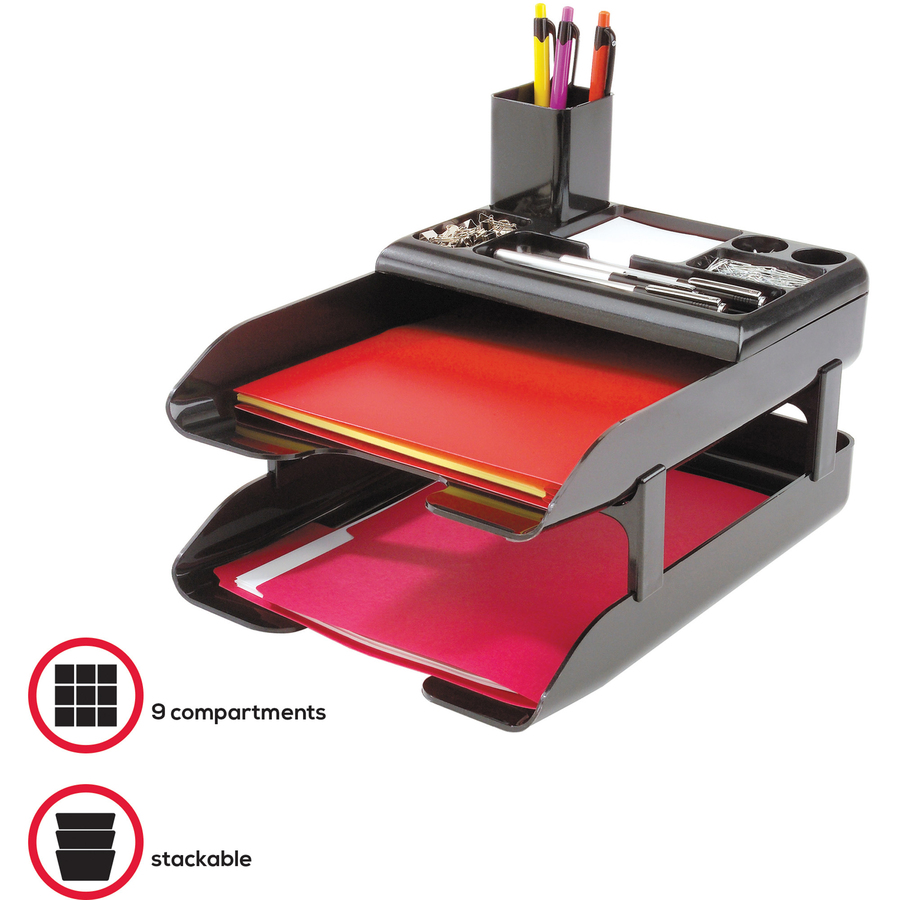 Deflecto Corporate Desk Tray Set