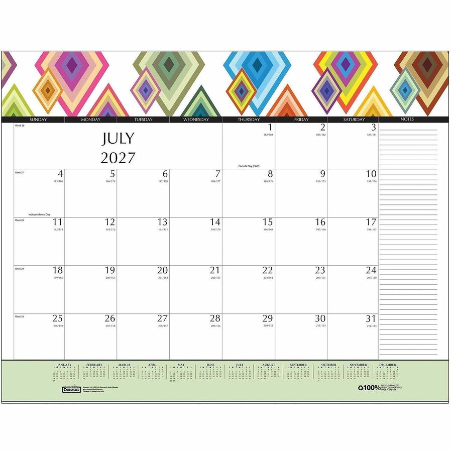 Picture of House of Doolittle 12-Month Recycled Desk Pad Calendar