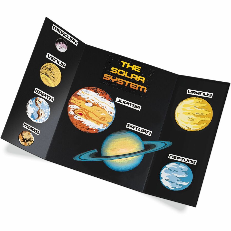Pacon Presentation Boards - 36 Height x 48 Width - Black Surface -  Tri-fold - 24 / Carton - Brooker Business Products