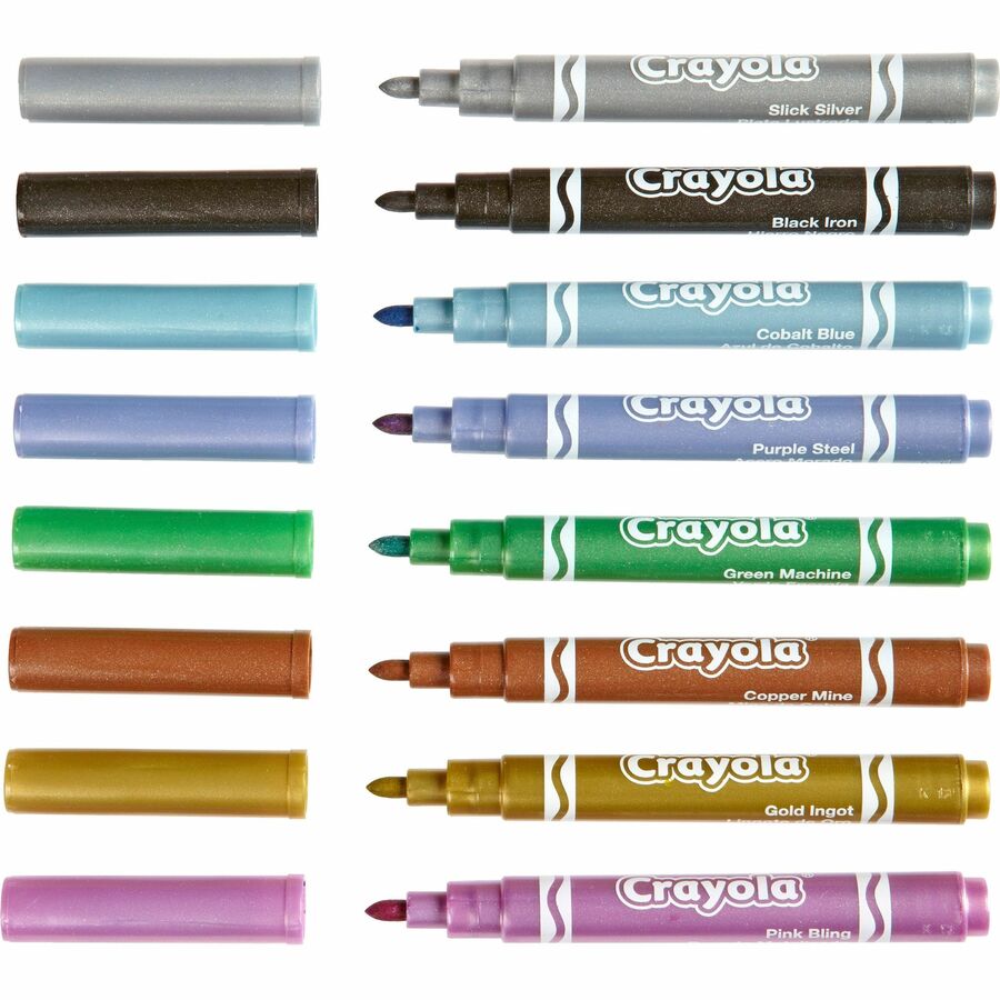 Crayola Glitter Markers Swatches 