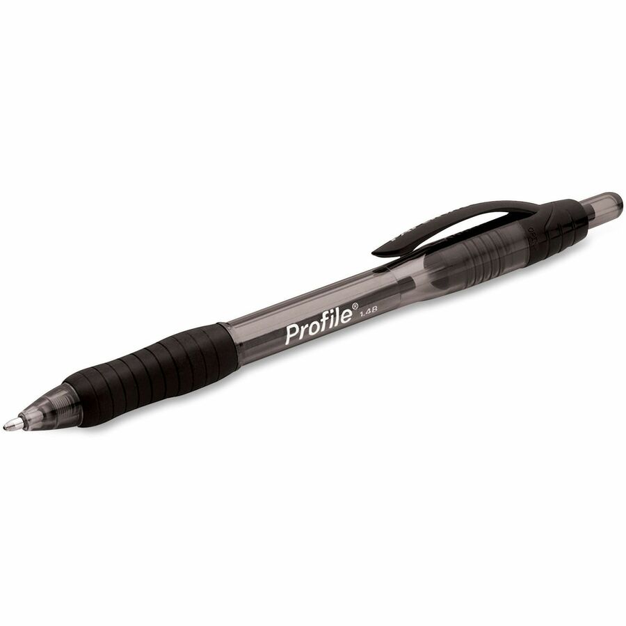 Paper Mate Profile Retractable Ballpoint Pens, 1.4 mm Bold Point, Black, 8  Count