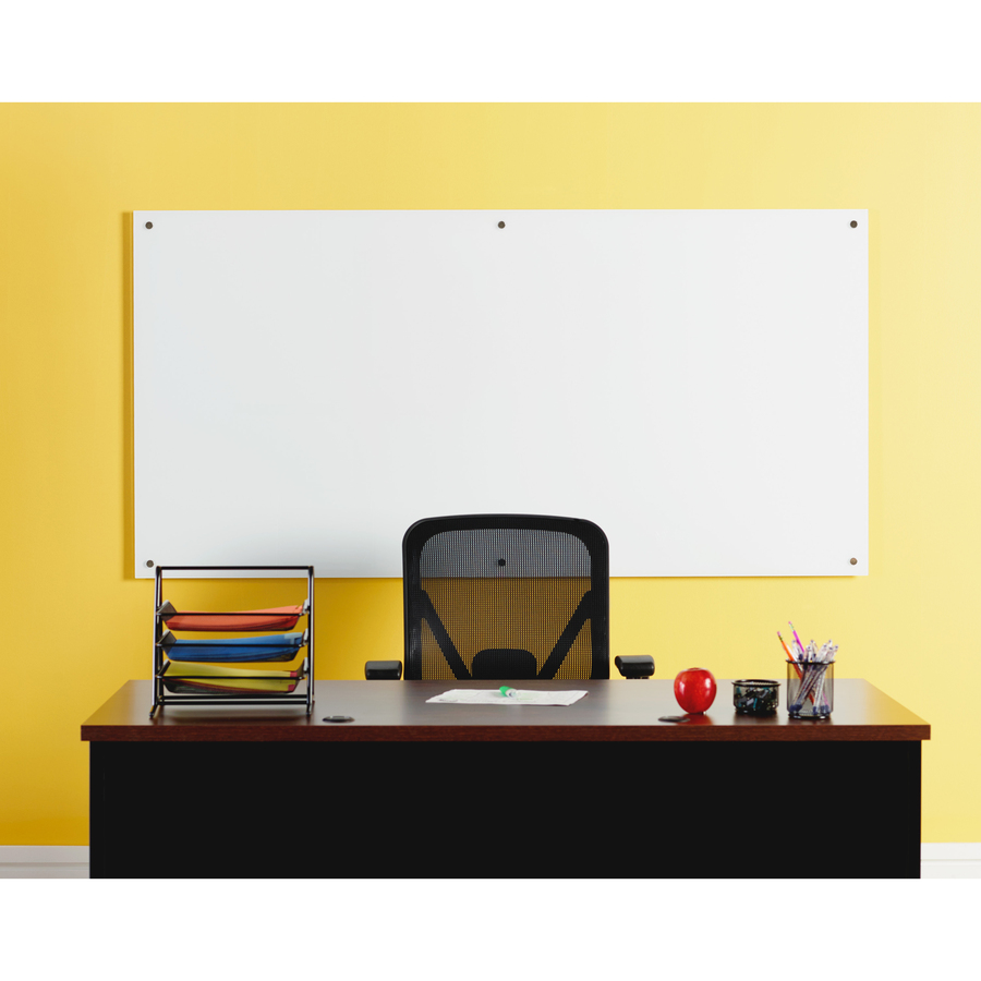 Lorell Magnetic Dry-Erase Glass Board