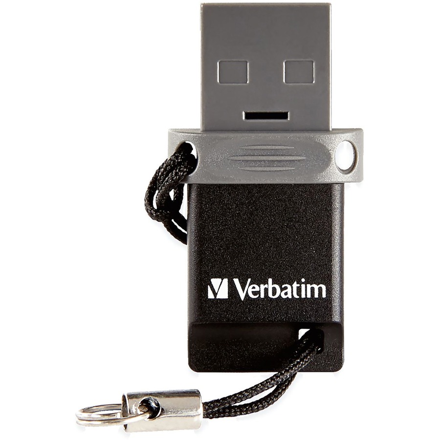 Verbatim 64GB Store 'n' Go Dual USB Flash Drive for OTG Devices - 64 GBMicro USB, USB 2.0 - 1 Pack