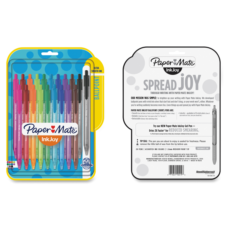 Paper Mate InkJoy 100ST Ballpoint Pens Assorted